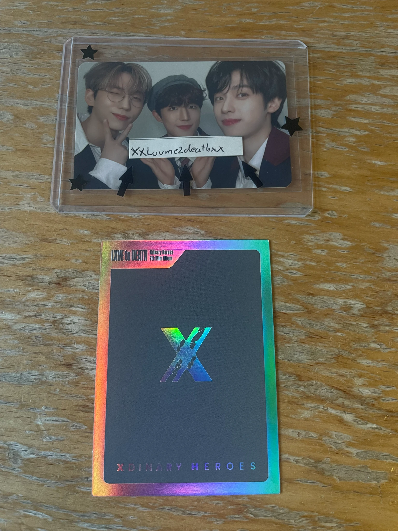 Xdinary Heroes Jungsu Xdinary Heroes - Jungsu - LXVE TO DEATH Album album photocard trading card holographic (hologram) random photocard listing photo 2