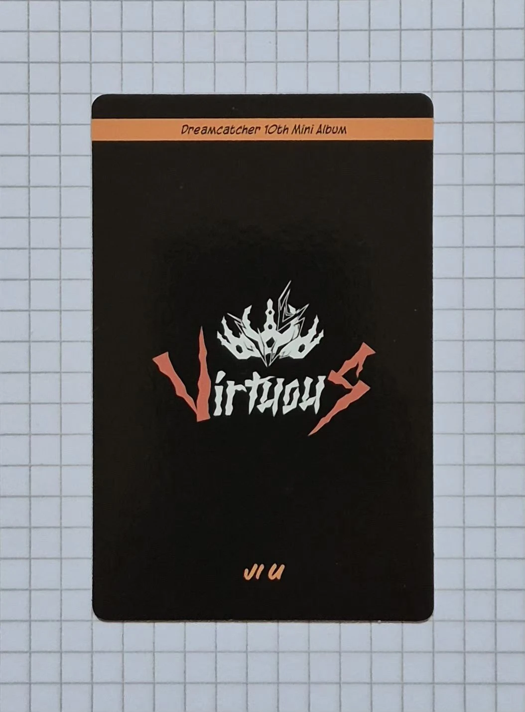 Dreamcatcher JiU Dreamcatcher - JiU - VirtuouS Album album photocard korean album R version E version A version K version listing photo 2