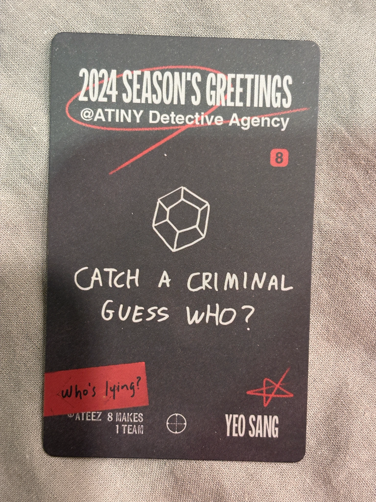 ATEEZ Yeosang ATEEZ - Yeosang - 2024 SEASONS GREETINGS Other season's greetings listing photo 2