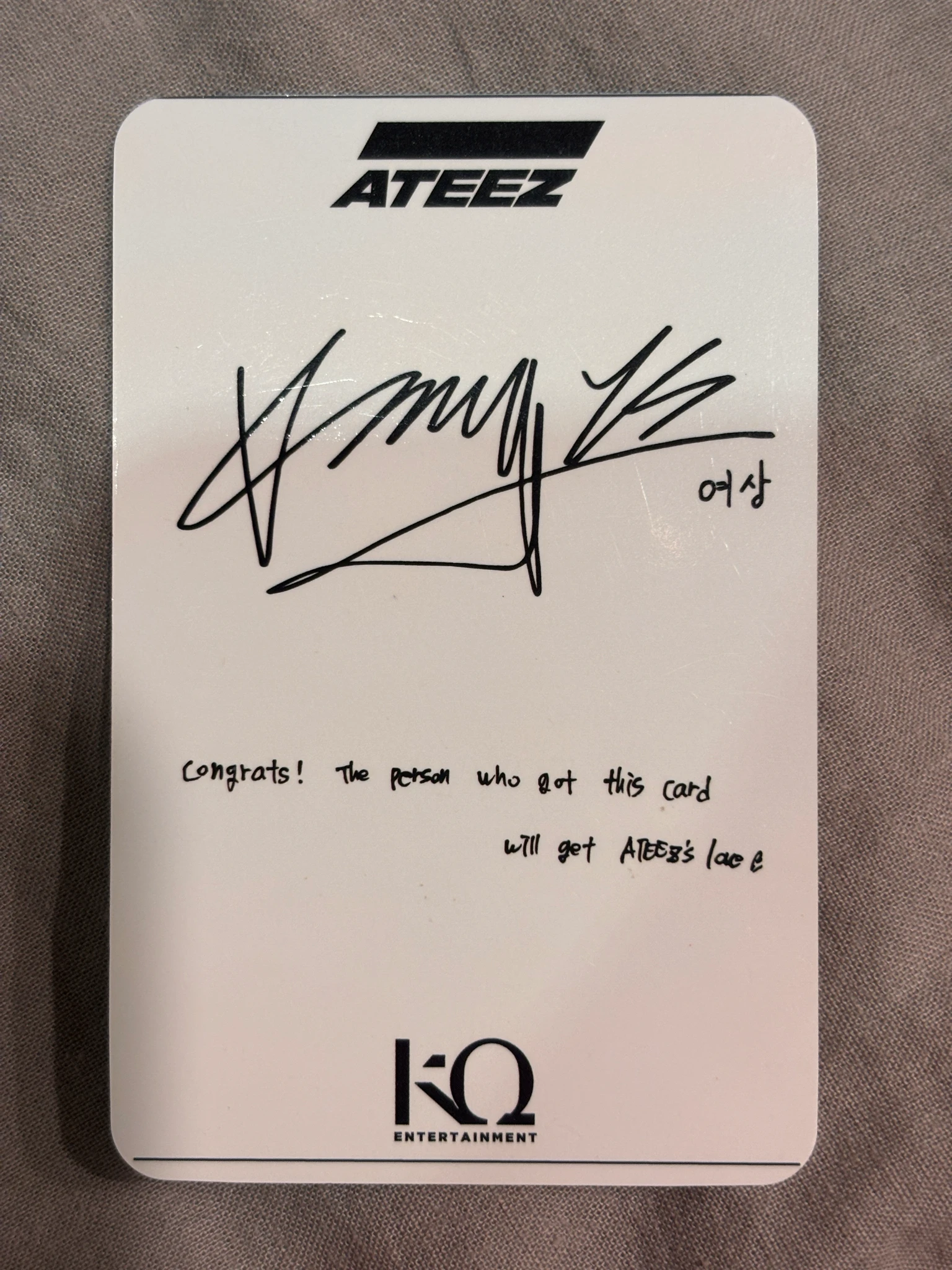 ATEEZ Yeosang ATEEZ - Yeosang - ZERO : FEVER Part.2 Album otk music video call/fancall listing photo 2