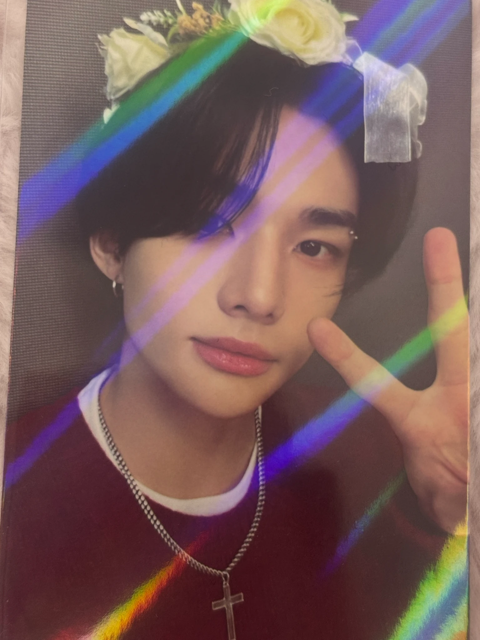 Stray Kids Hyunjin Stray Kids - Hyunjin - Rock-Star Album KMStation pre-order benefit (pob) round 3 listing photo 2