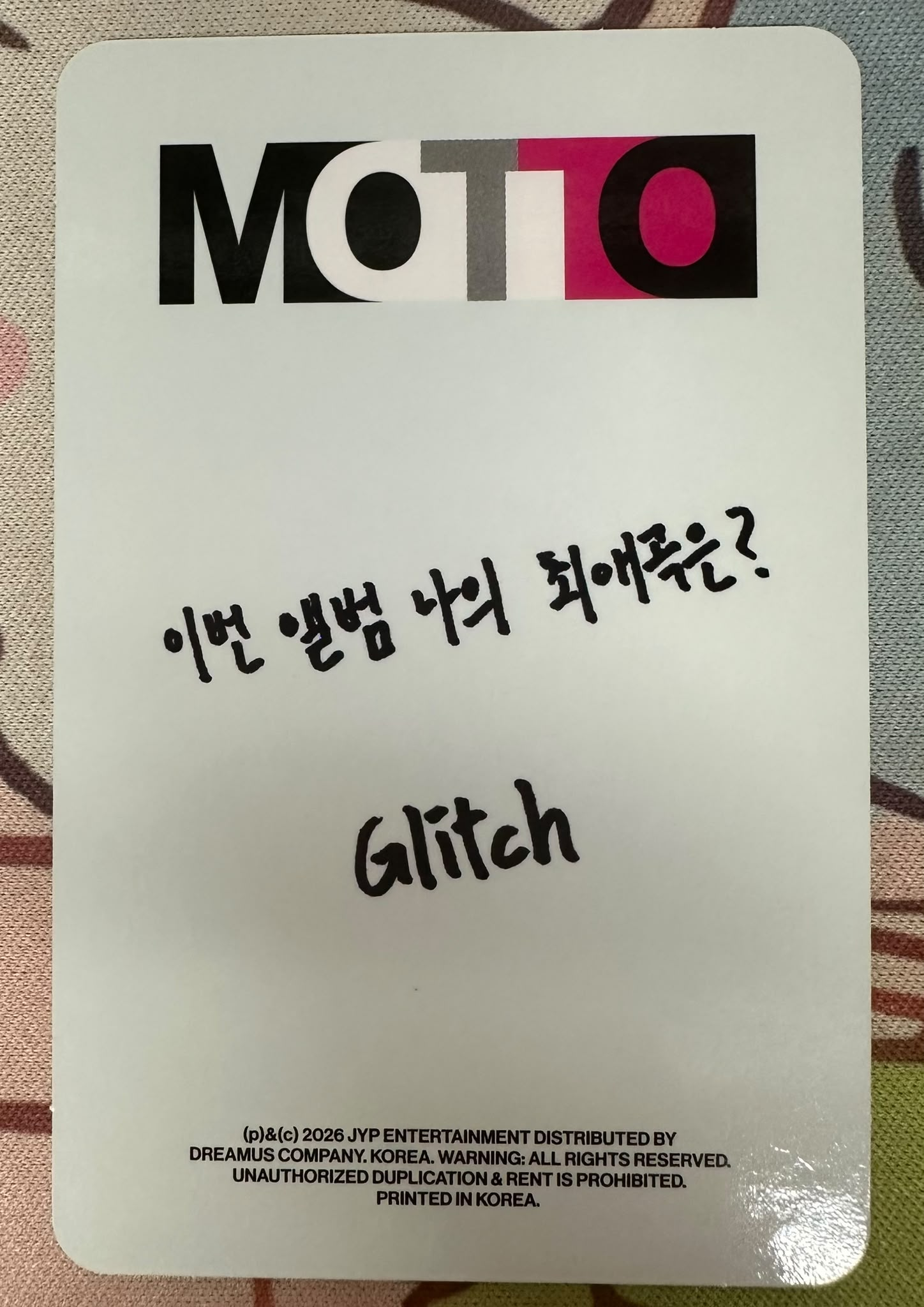ITZY Ryujin ITZY - Ryujin - Motto Album member version album photocard listing photo 2