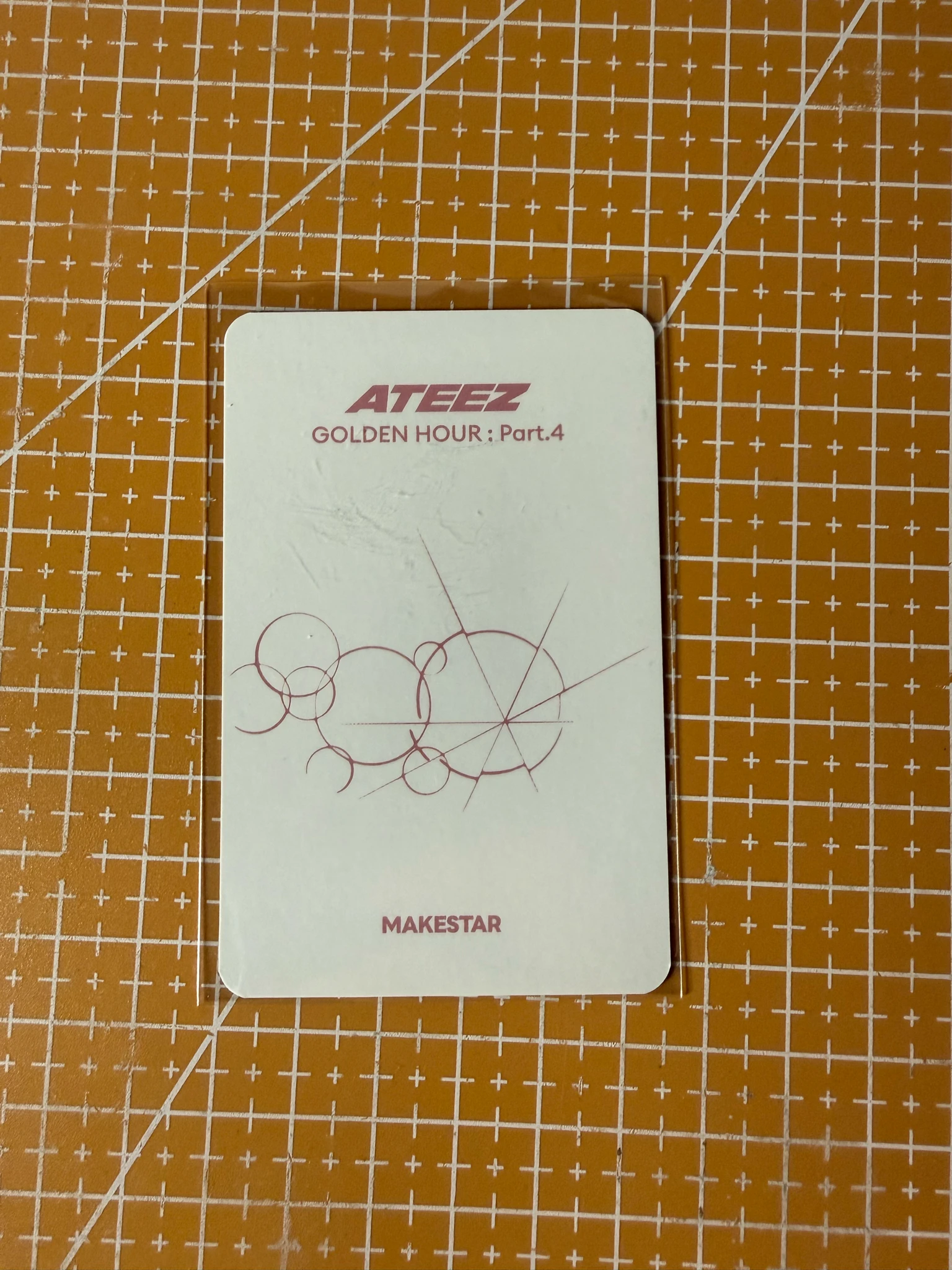 ATEEZ Mingi ATEEZ - Mingi - Golden Hour : Part.4 Album makestar fansign pob (pre-order benefit) round 5 listing photo 2