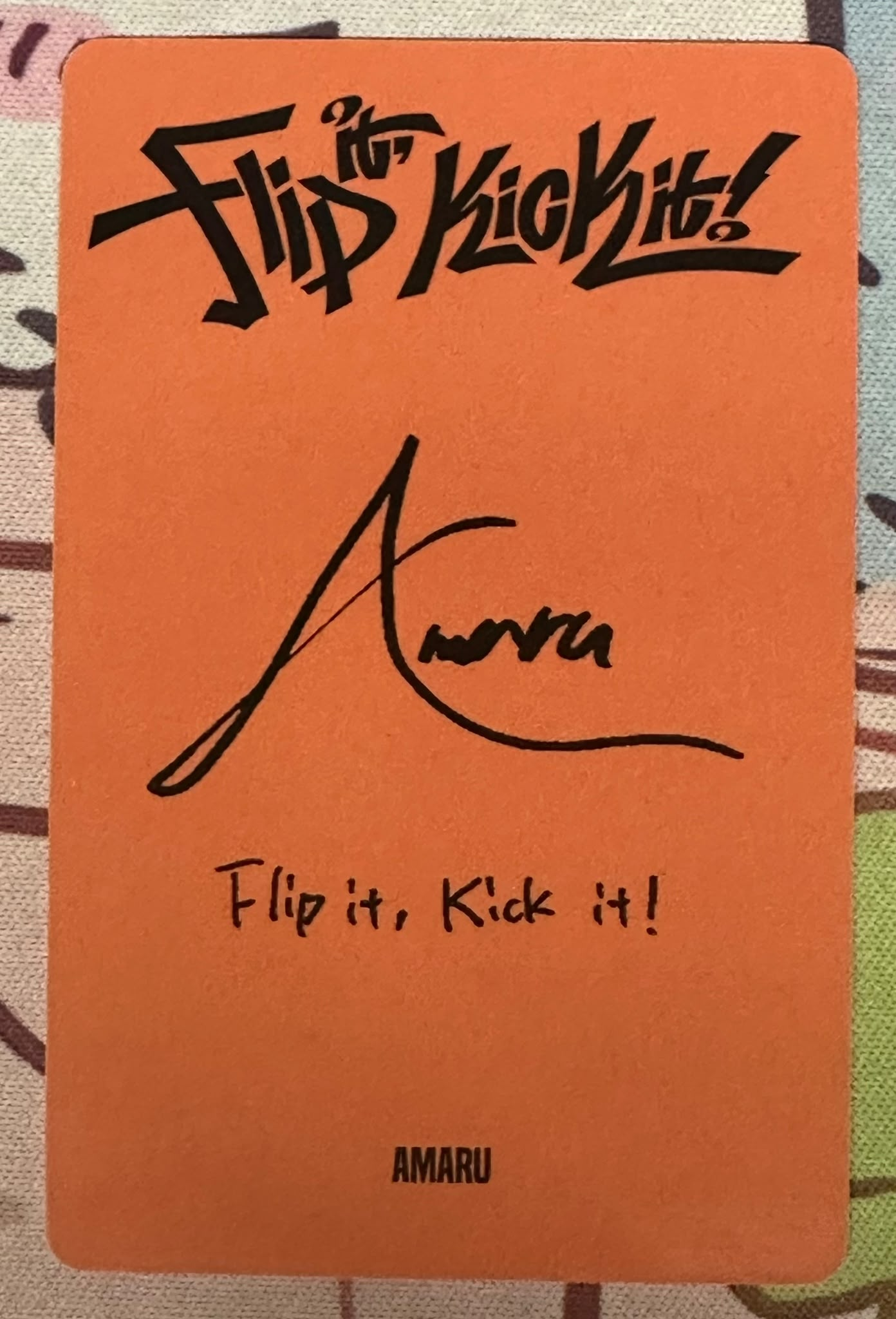 KickFlip Amaru KickFlip - Amaru - Flip It, Kick It! Album album photocard UMM GREAT version listing photo 2