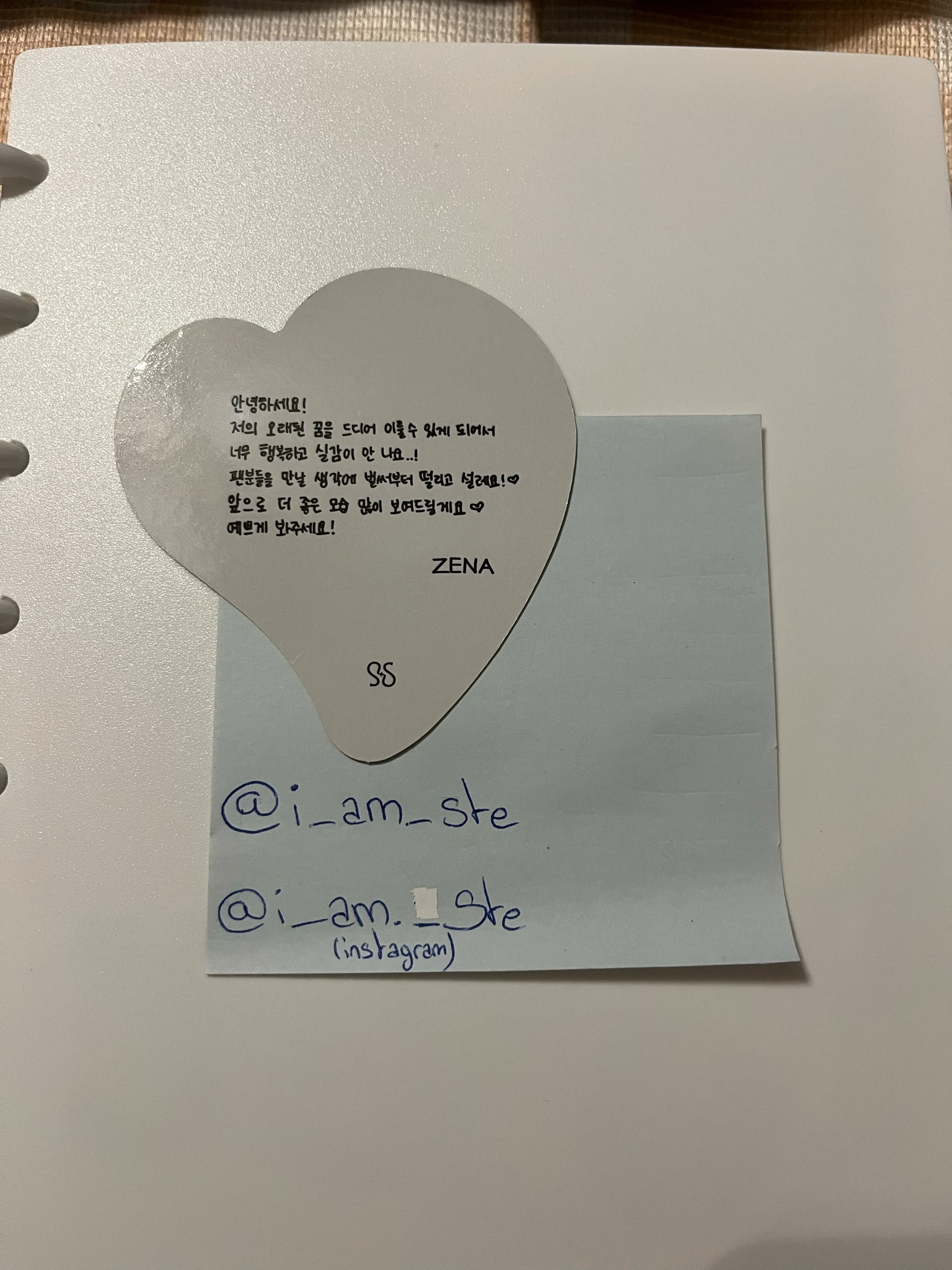 RESCENE Zena RESCENE - Zena - Re:Scene Album photobook version album inclusion message card non-standard size listing photo 2