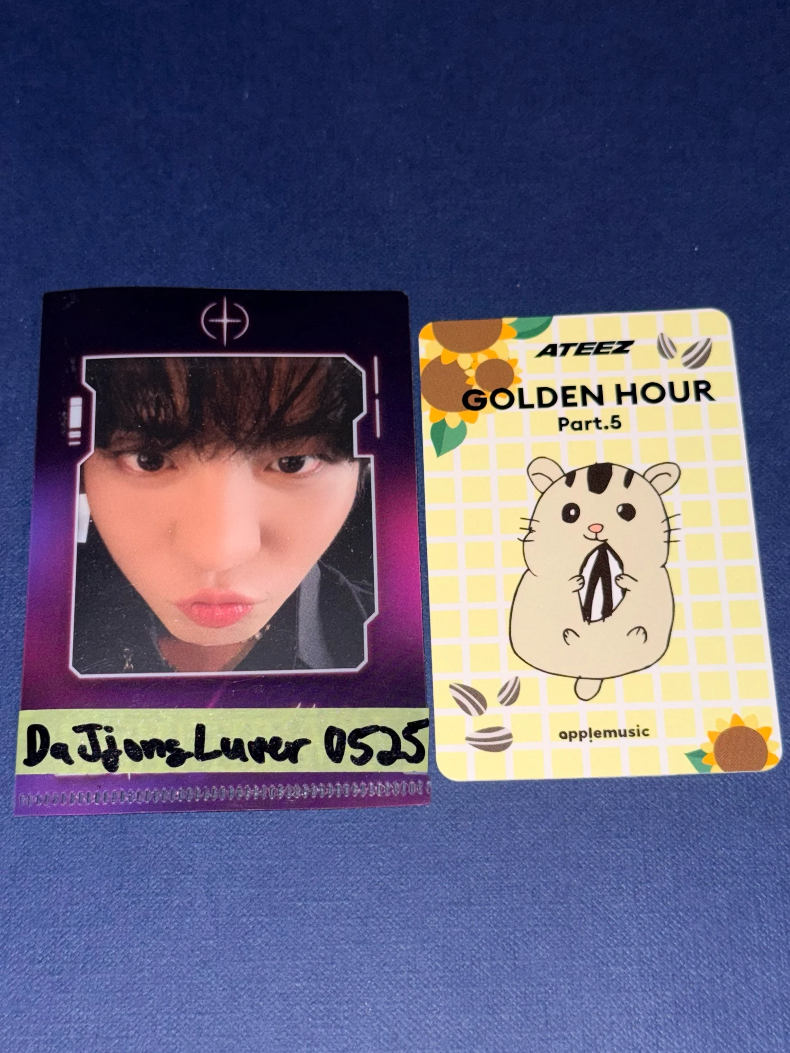 ATEEZ Hongjoong ATEEZ - Hongjoong - GOLDEN HOUR : Part.5 Album apple music digipack version fansign round 1 listing photo 2