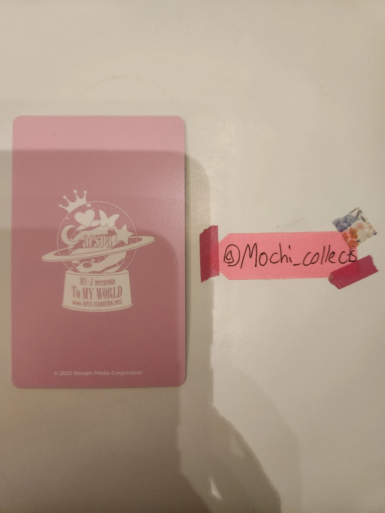 aespa Winter aespa - Winter - My-J ,,TO MY WORLD" fanmeeting Event random photocard trading card listing photo 2