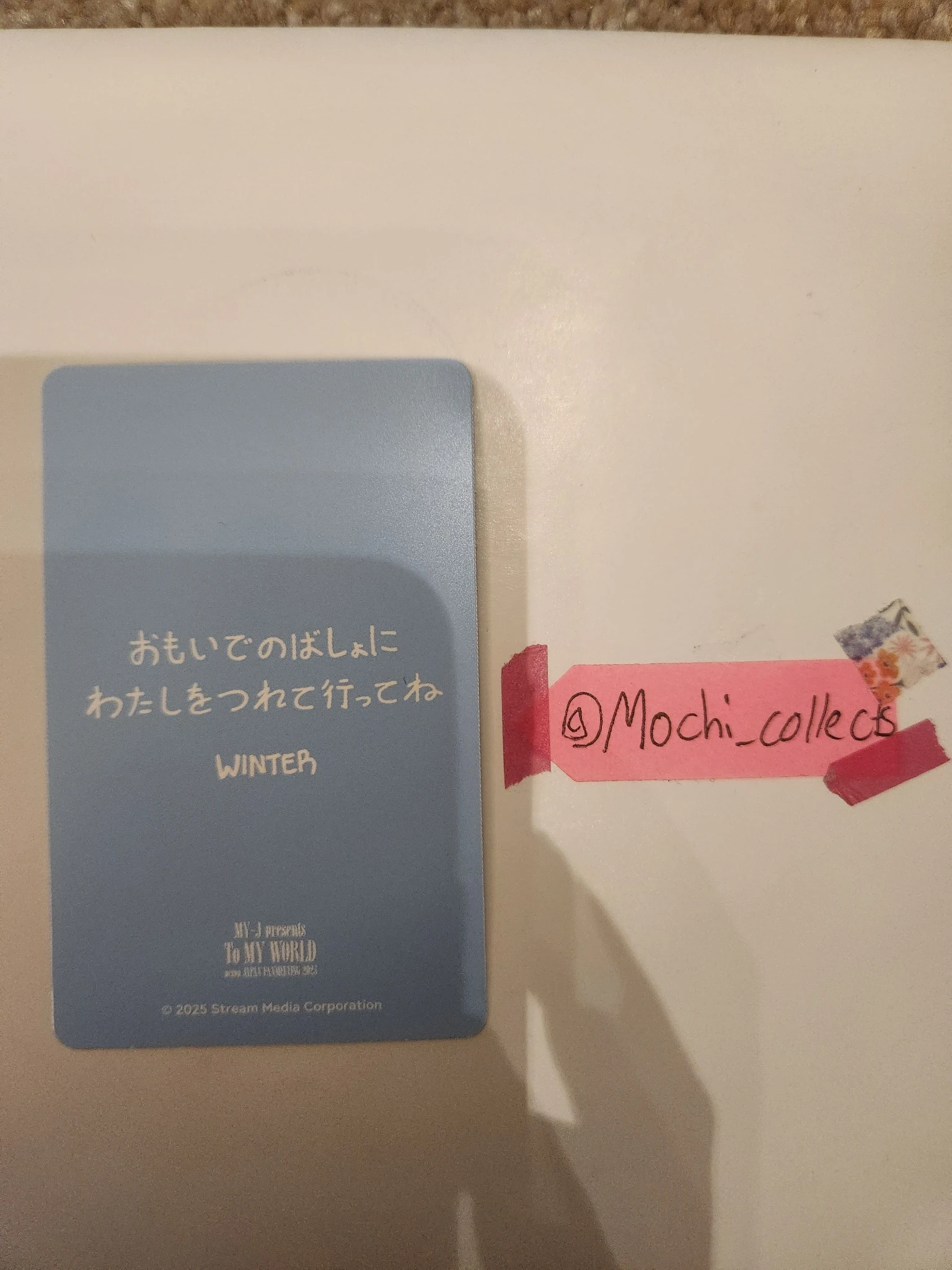 aespa Winter aespa - Winter - My-J ,,TO MY WORLD" fanmeeting Event purchase benefit listing photo 2