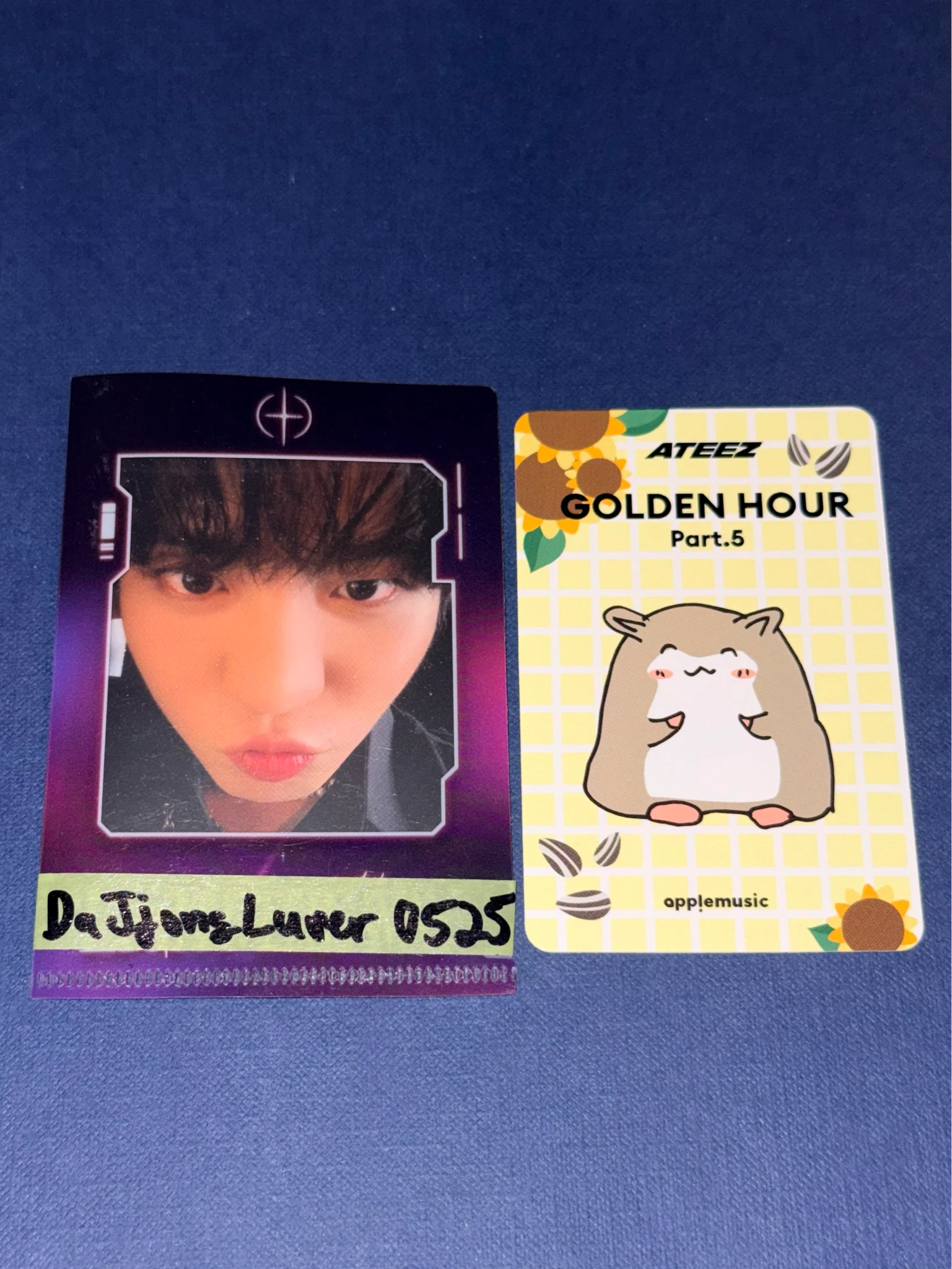 ATEEZ Yunho ATEEZ - Yunho - GOLDEN HOUR : Part.5 Album apple music digipack version fansign round 1 listing photo 2