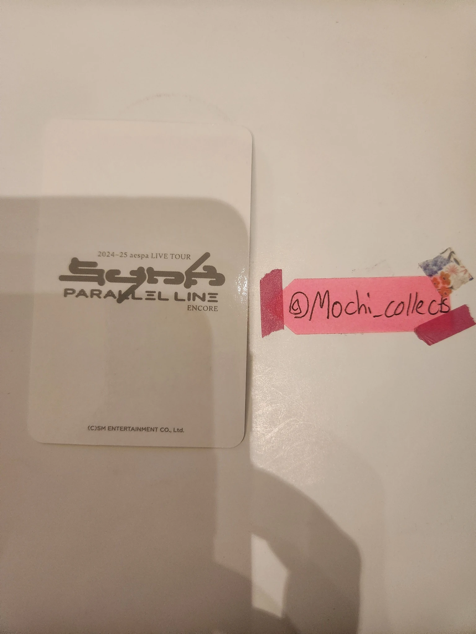 aespa Winter aespa - Winter - SYNK : PARALLEL LINE Event merch photocard fortune scratch card encore listing photo 2