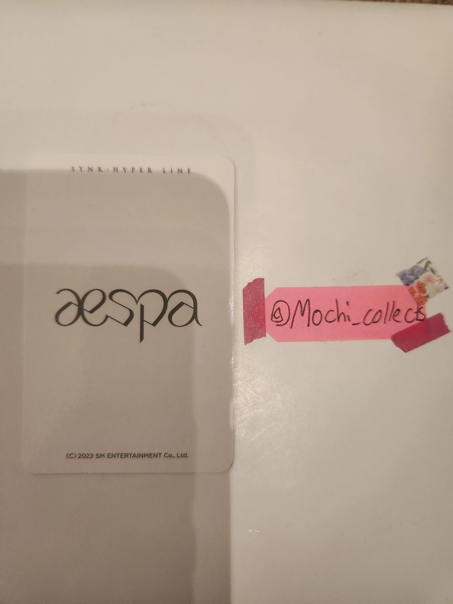 aespa Winter aespa - Winter - SYNK : HYPER LINE Event merch photocard scratch card listing photo 2