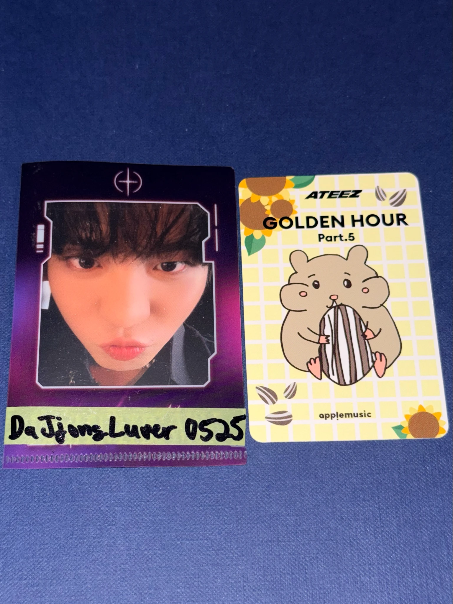 ATEEZ Mingi ATEEZ - Mingi - GOLDEN HOUR : Part.5 Album apple music digipack version fansign round 1 listing photo 2