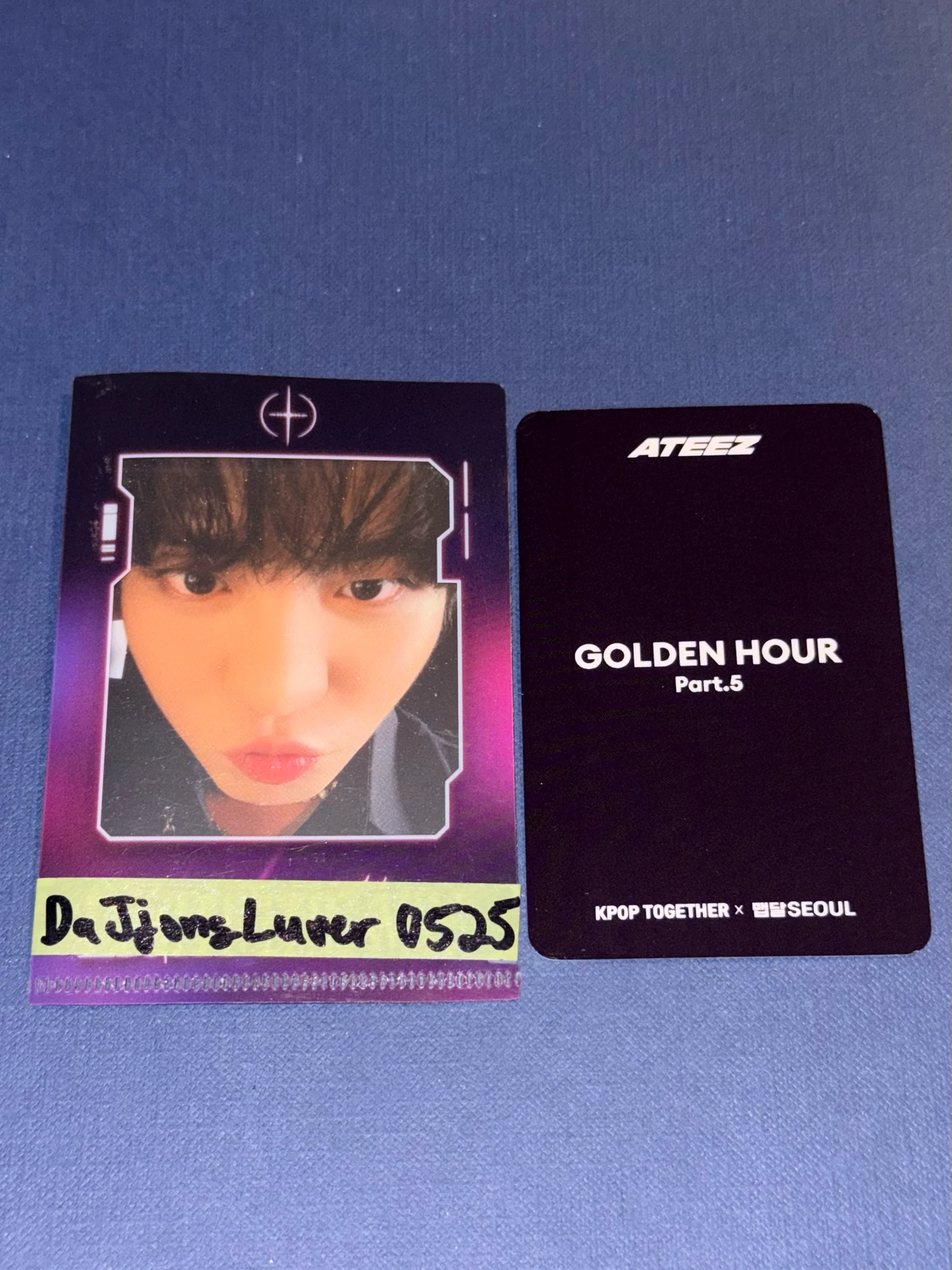 ATEEZ Wooyoung ATEEZ - Wooyoung - GOLDEN HOUR : Part.5 Album kpop together lucky draw (LD) listing photo 2