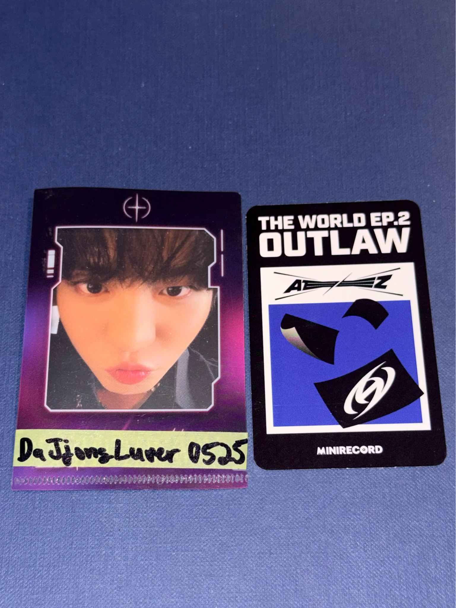 ATEEZ Jongho ATEEZ - Jongho - THE WORLD EP.2 : OUTLAW Album pob (pre-order benefit) minirecord shop round 2 listing photo 2
