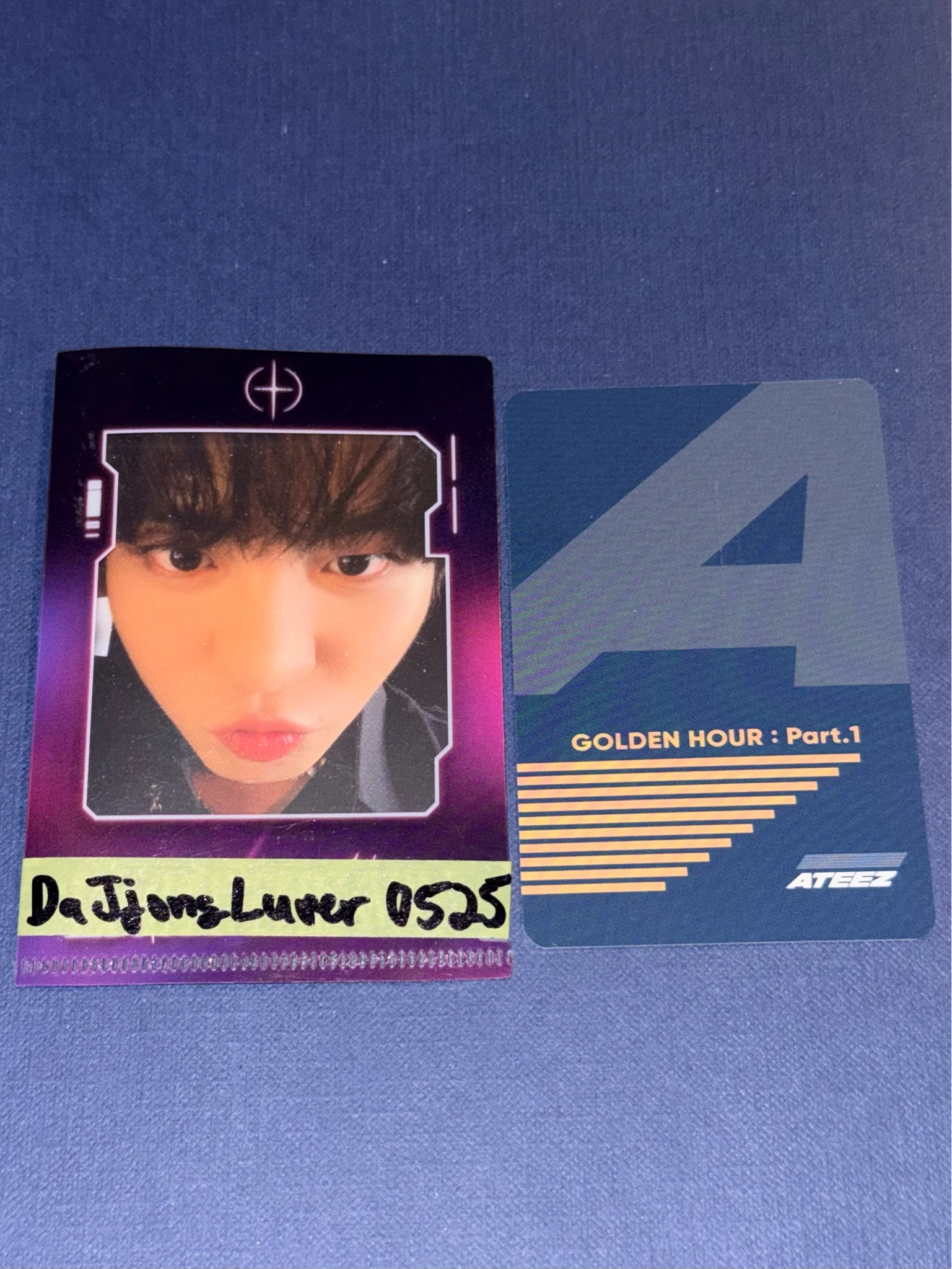 ATEEZ Jongho ATEEZ - Jongho - Golden Hour : Part.1 Album merch photocard A version photocard set listing photo 2