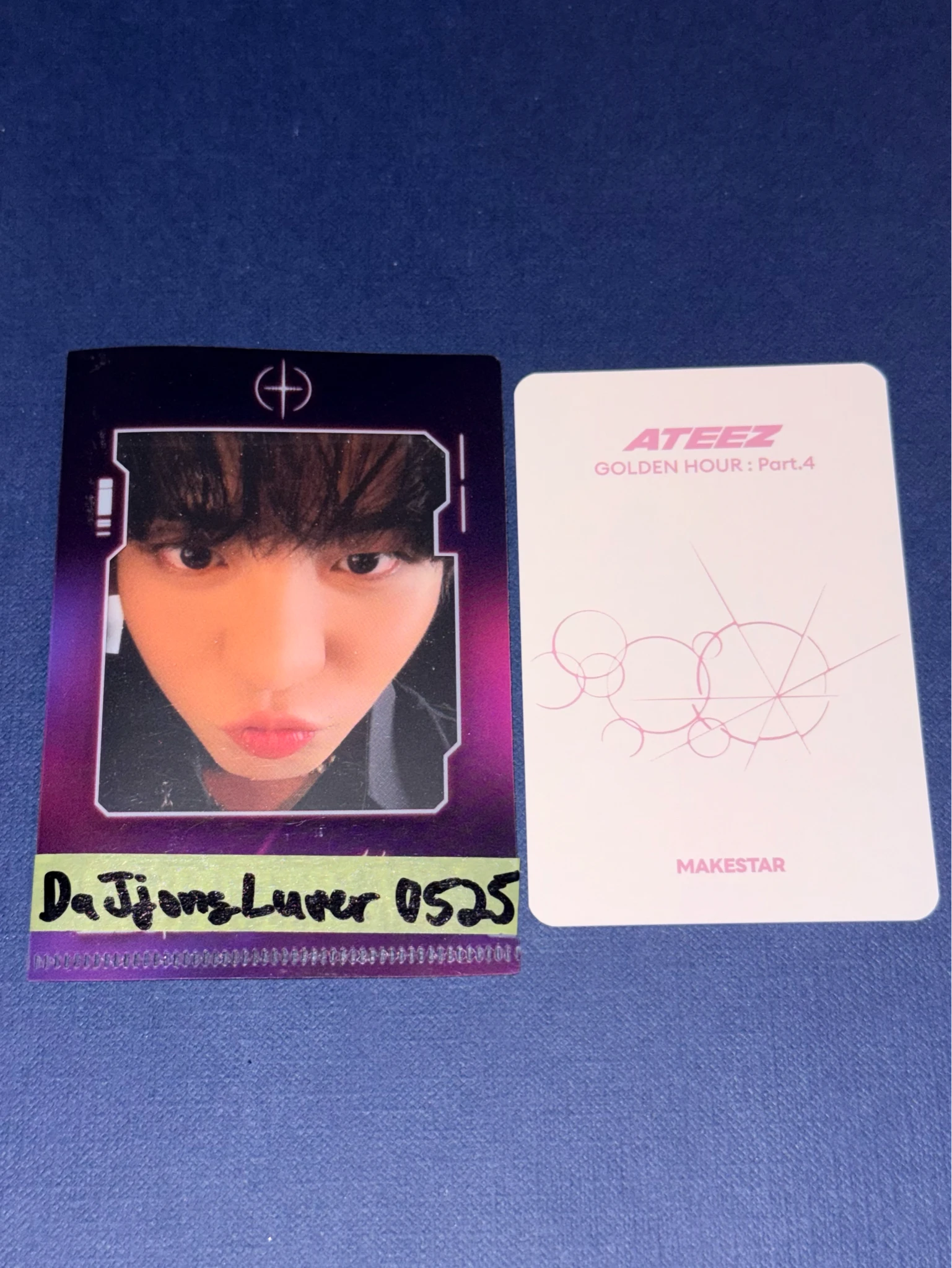 ATEEZ Jongho ATEEZ - Jongho - Golden Hour : Part.4 Album makestar pob (pre-order benefit) fansign round 5 listing photo 2
