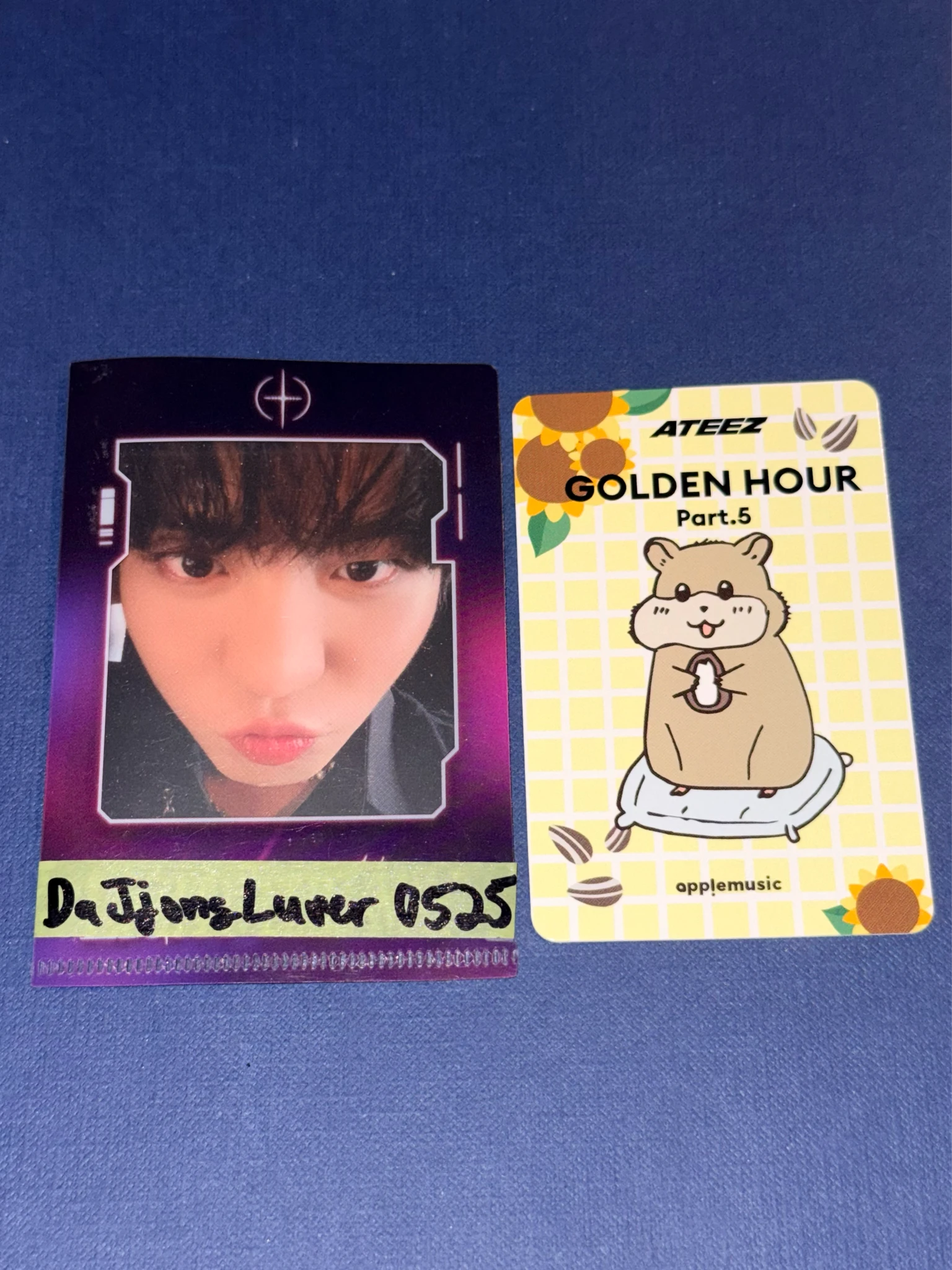 ATEEZ Jongho ATEEZ - Jongho - GOLDEN HOUR : Part.5 Album digipack version apple music fansign round 1 listing photo 2