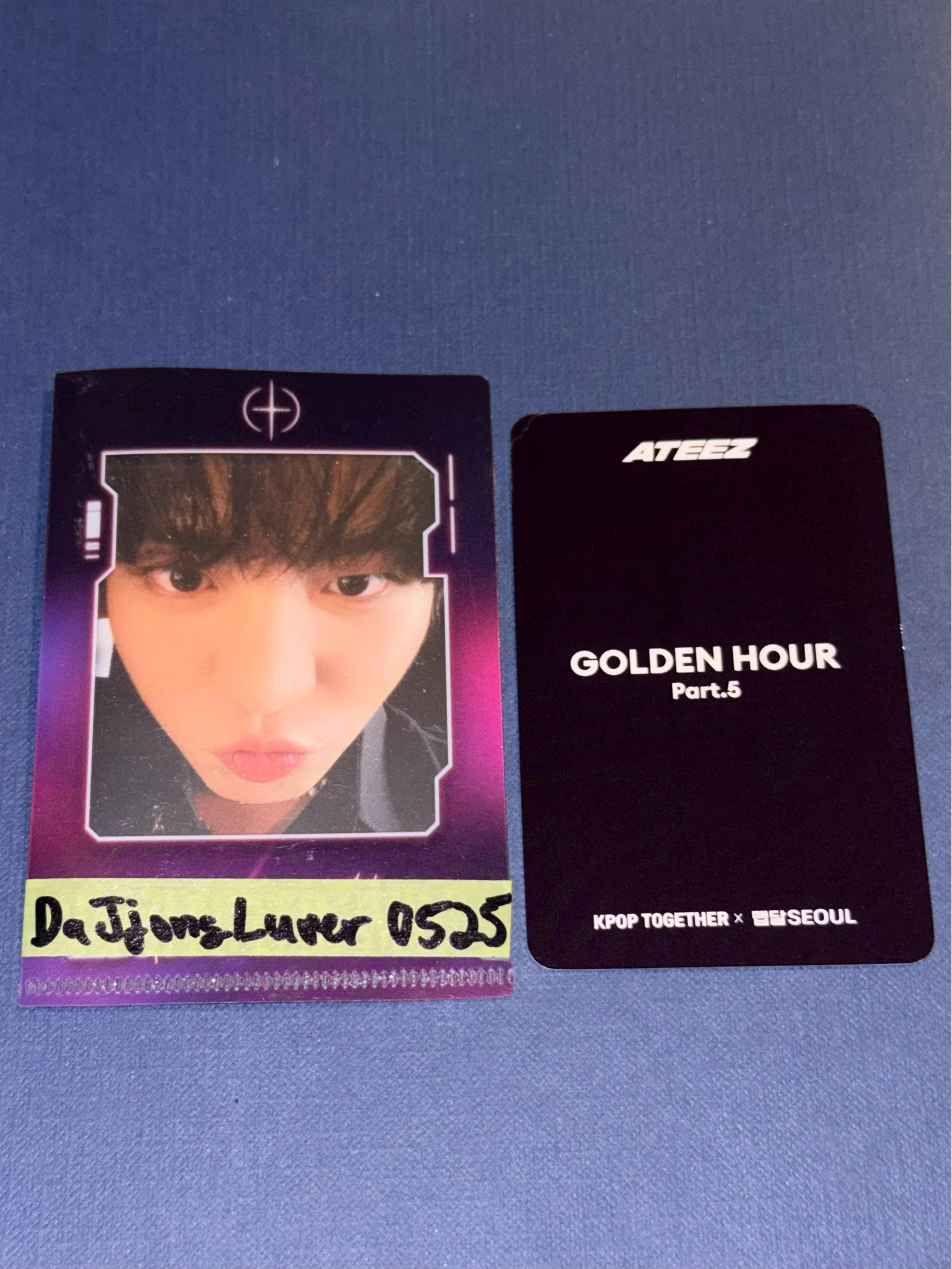 ATEEZ ATEEZ - Seonghwa & Jongho - GOLDEN HOUR : Part.5 Album lucky draw (LD) kpop together listing photo 2