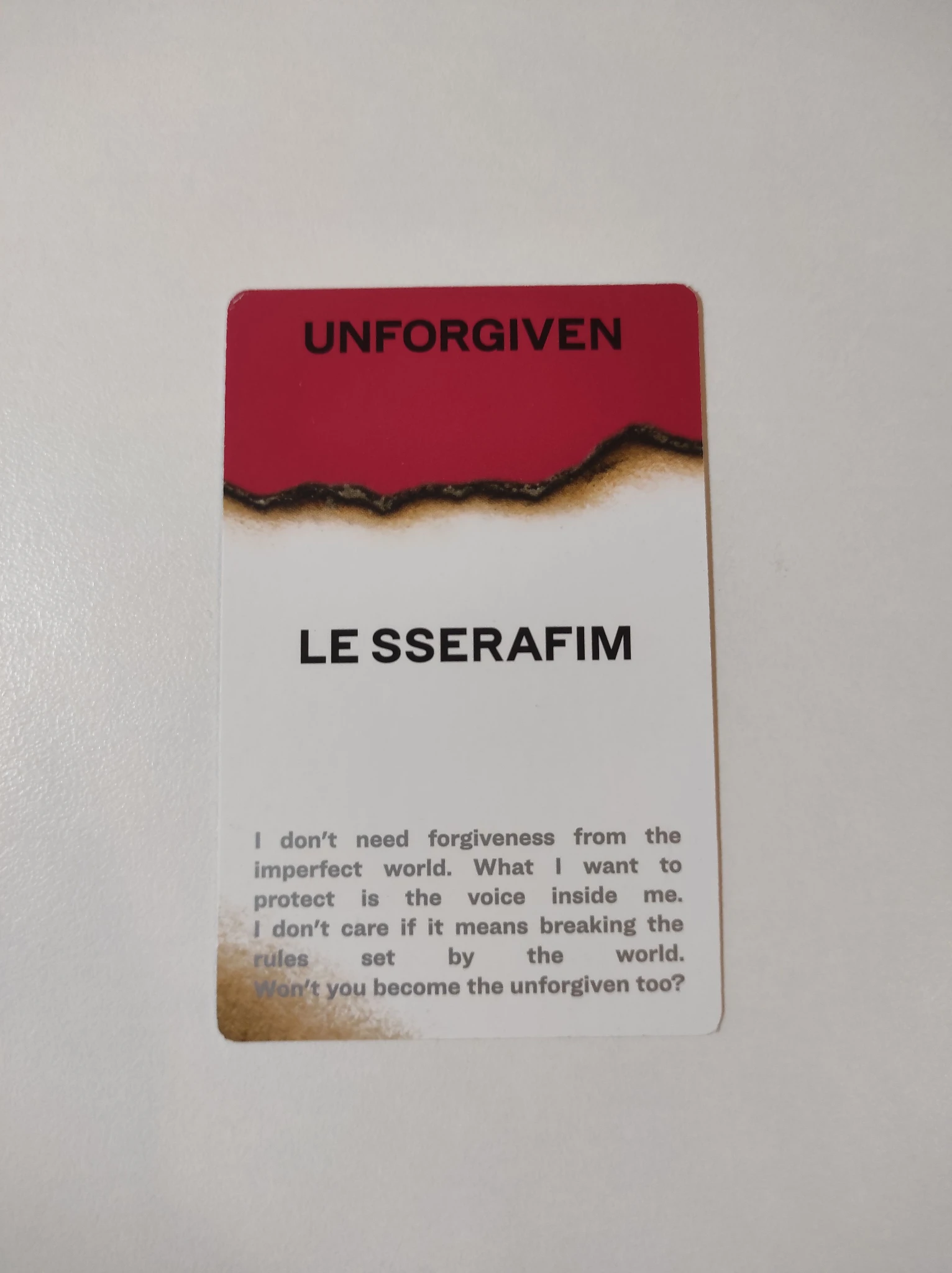 LE SSERAFIM Hong Eunchae LE SSERAFIM - Hong Eunchae - UNFORGIVEN Album listing photo 2