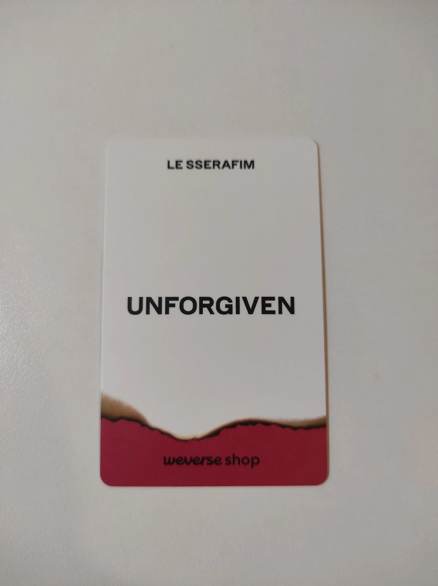 LE SSERAFIM Kazuha LE SSERAFIM - Kazuha - UNFORGIVEN Album pre-order benefit weverse global listing photo 2