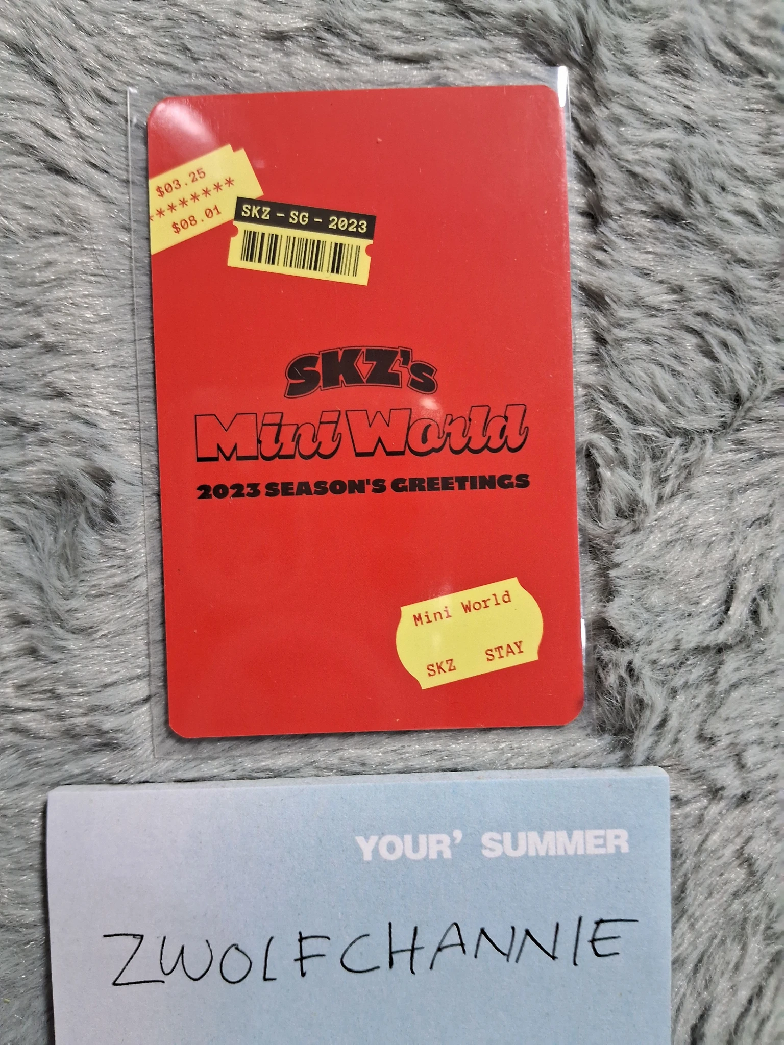 Stray Kids Lee Know Stray Kids - Lee Know - 2023 Season's Greetings - SKZ's Mini World Other photocard set selfie version listing photo 2