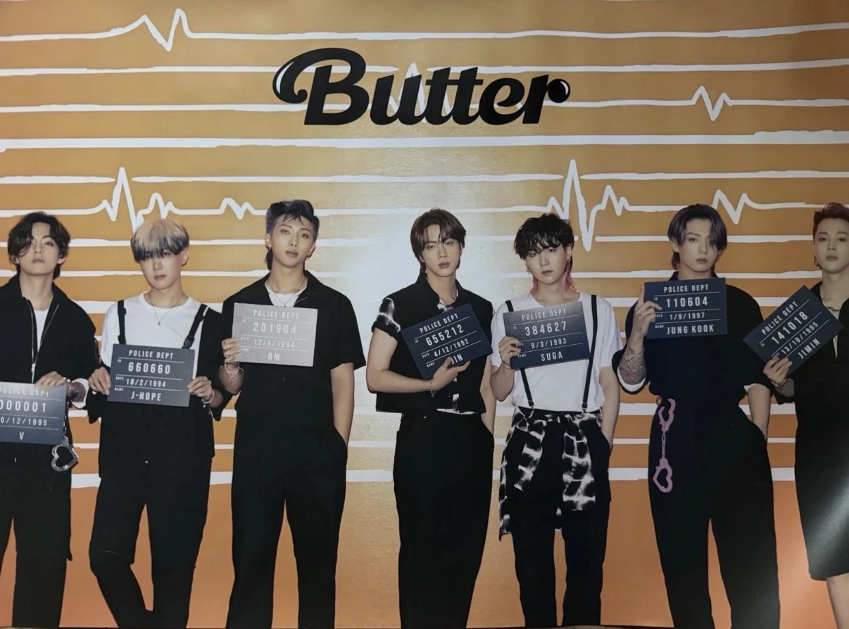 BTS BTS - Butter Album poster peaches version listing photo 2