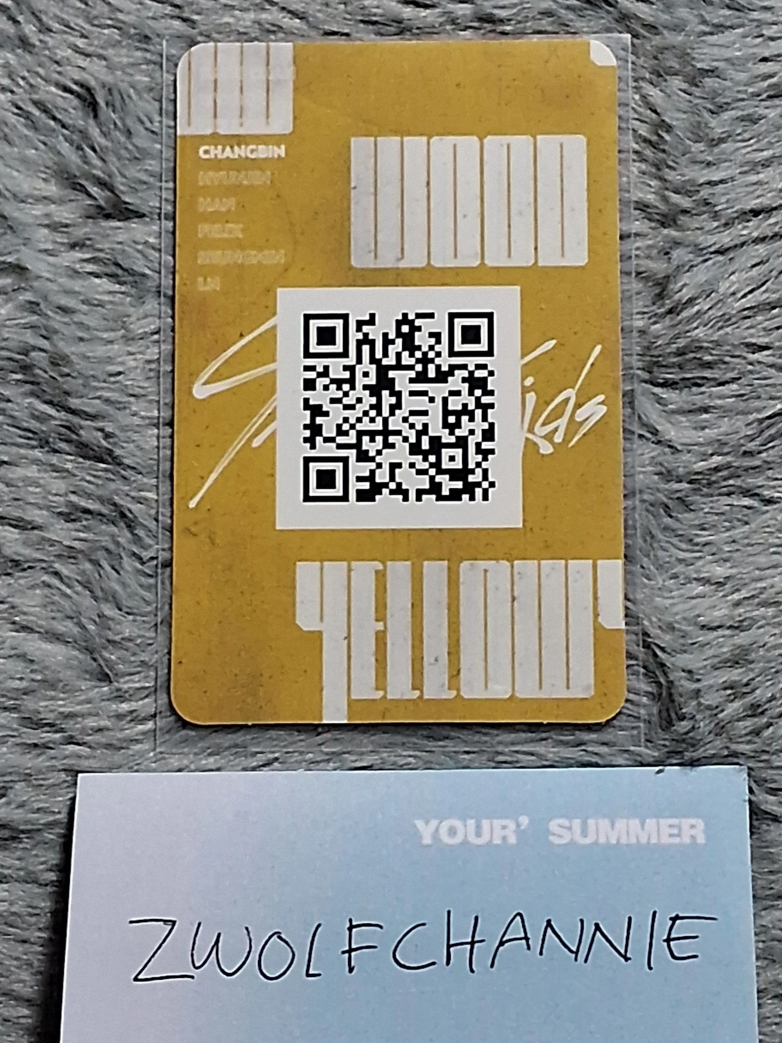 Stray Kids Changbin Stray Kids - Changbin - Clé 2: Yellow Wood Album album photocard yellow border ver. listing photo 2