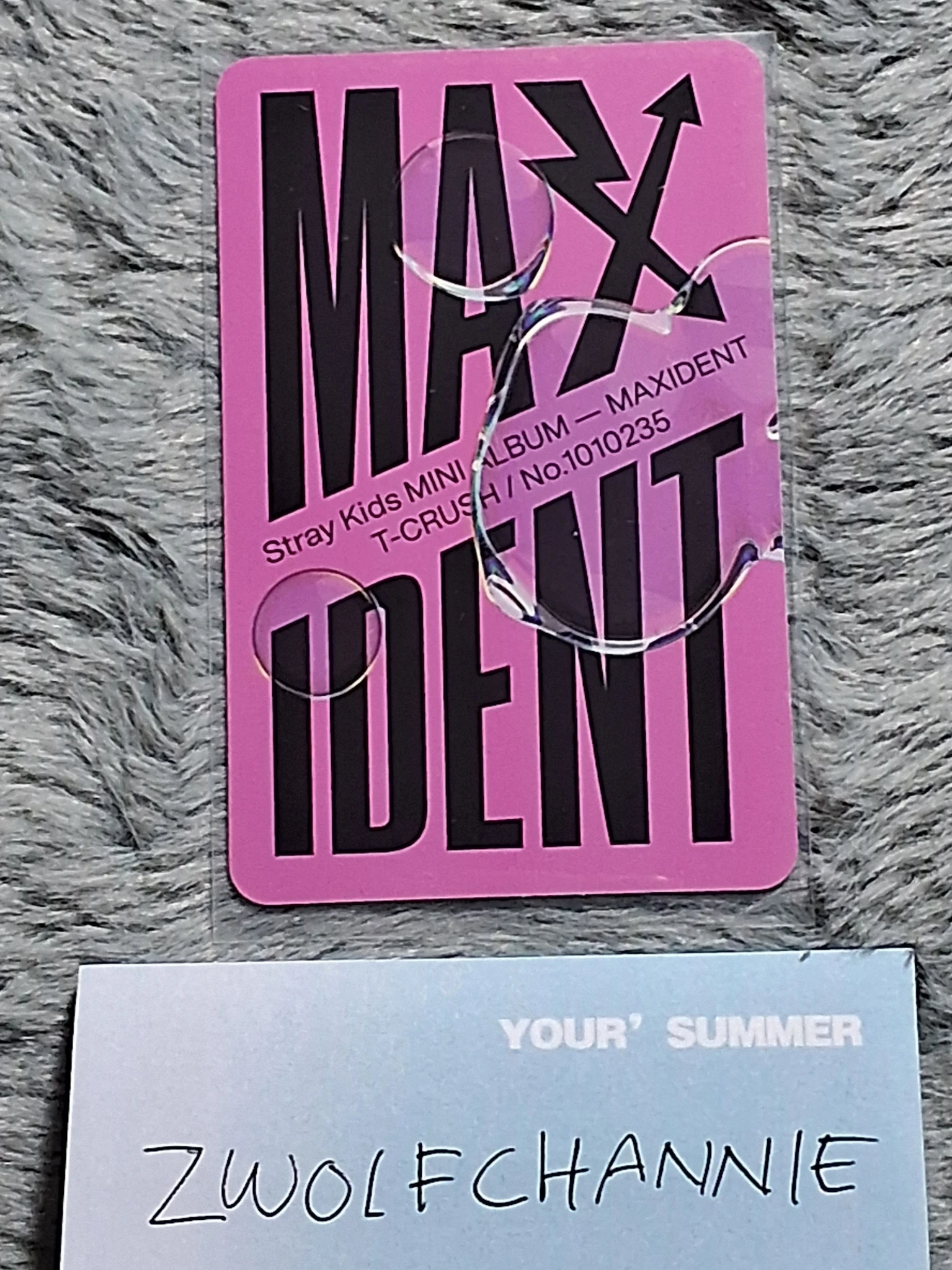 Stray Kids Changbin Stray Kids - Changbin - Maxident Album album photocard t-crush version listing photo 2