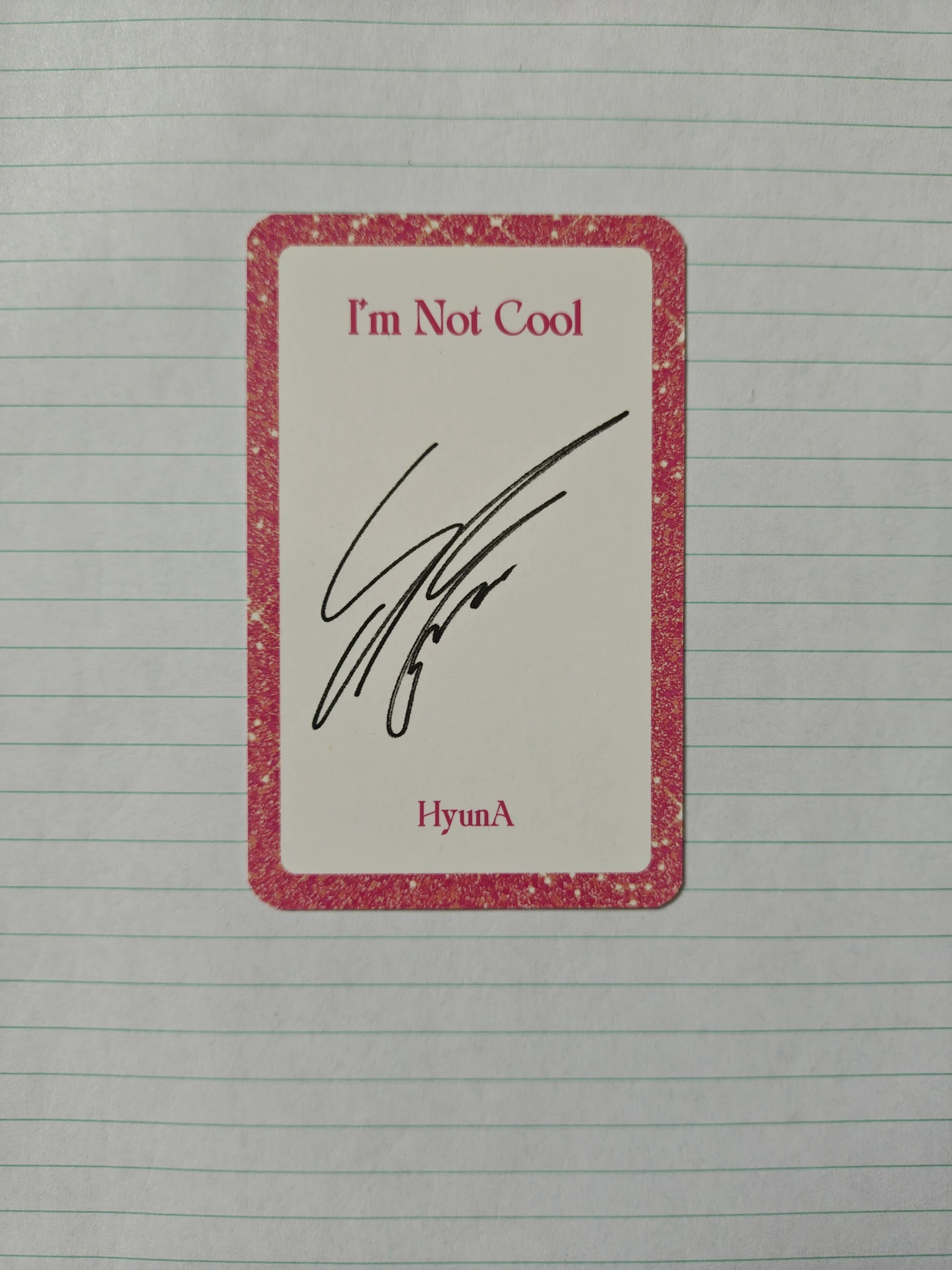 HyunA Hyuna HyunA - Hyuna - I'm Not Cool Album album photocard listing photo 2