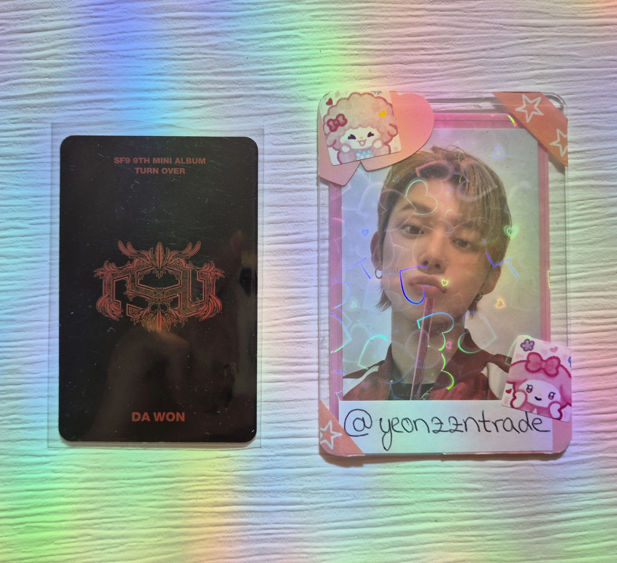 SF9 Dawon SF9 - Dawon - TURN OVER Album album photocard F version listing photo 2