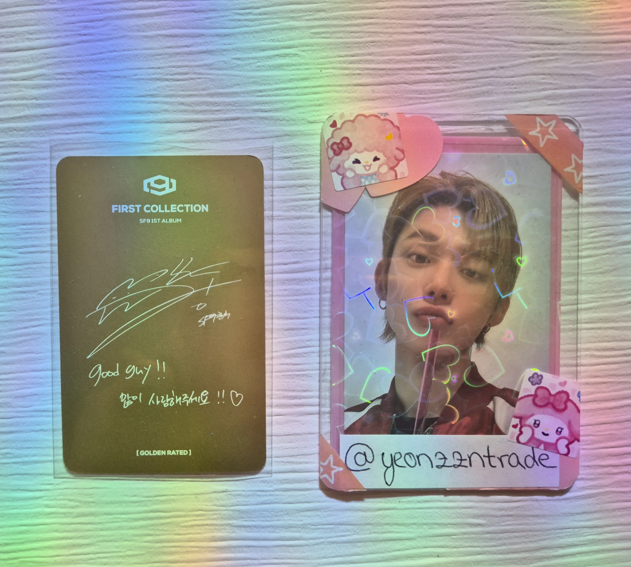 SF9 Chani SF9 - Chani - FIRST COLLECTION Album golden rated version album photocard listing photo 2