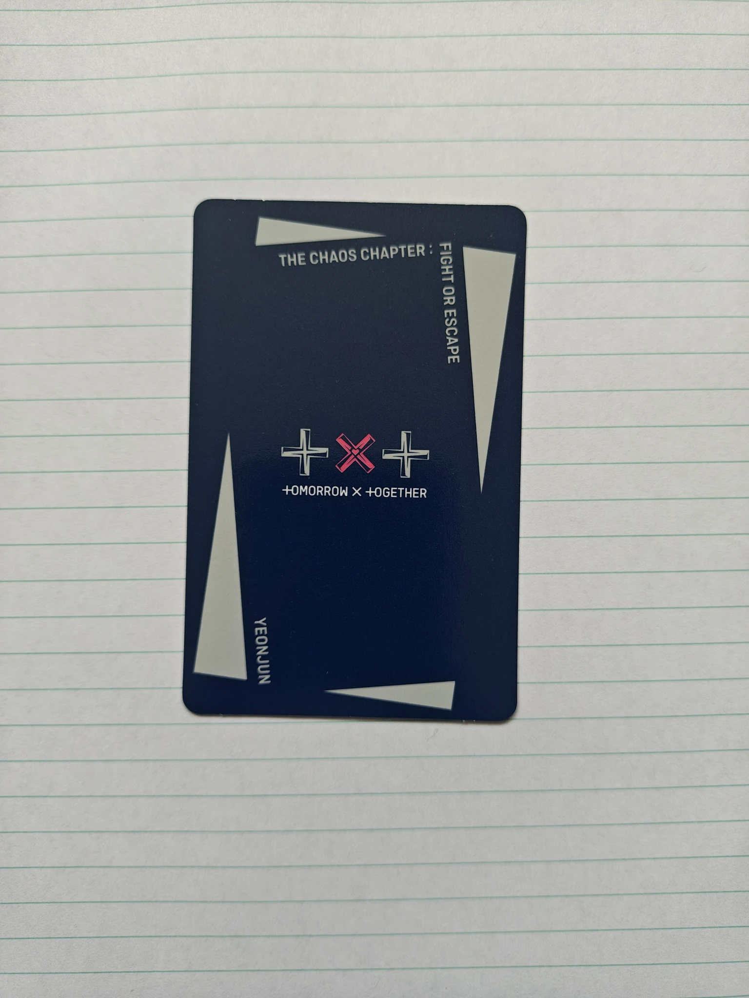 TOMORROW X TOGETHER Yeonjun TOMORROW X TOGETHER - Yeonjun - The Chaos Chapter: Fight or Escape Album fight version album photocard listing photo 2
