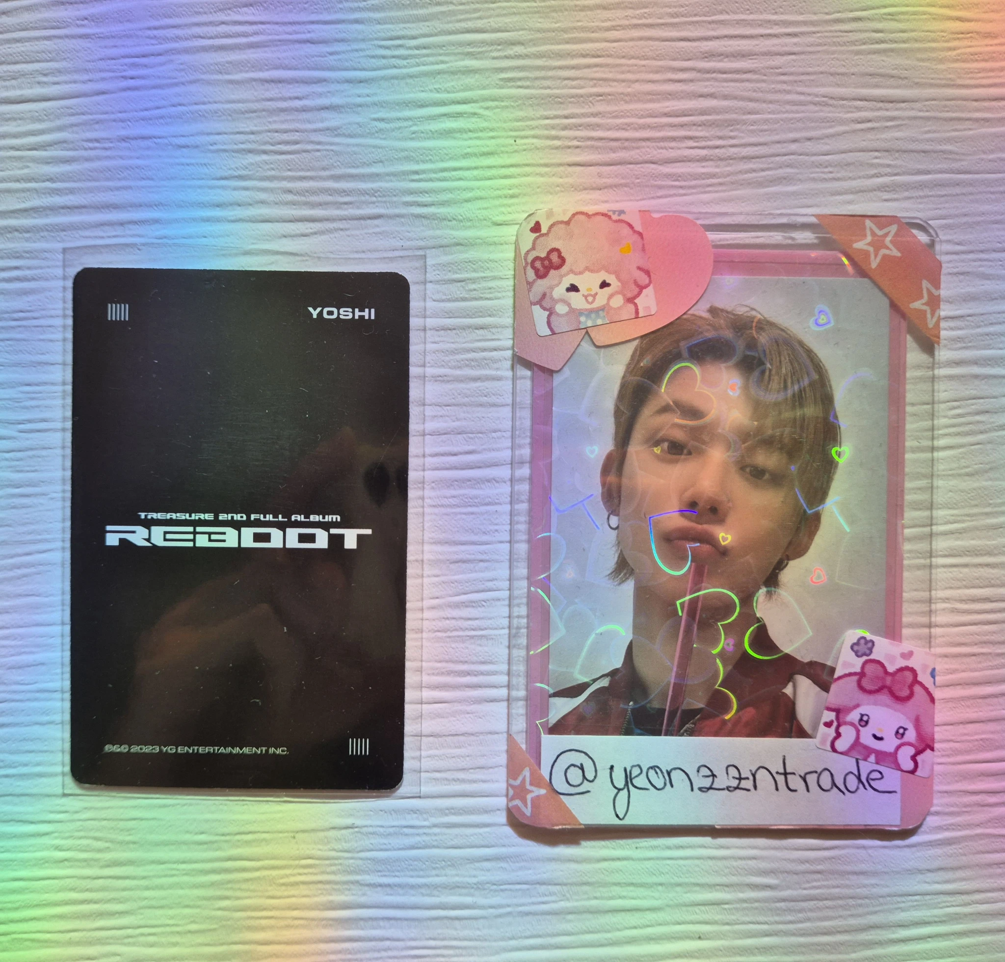 TREASURE Yoshi TREASURE - Yoshi - REBOOT Album album photocard digipack version listing photo 2