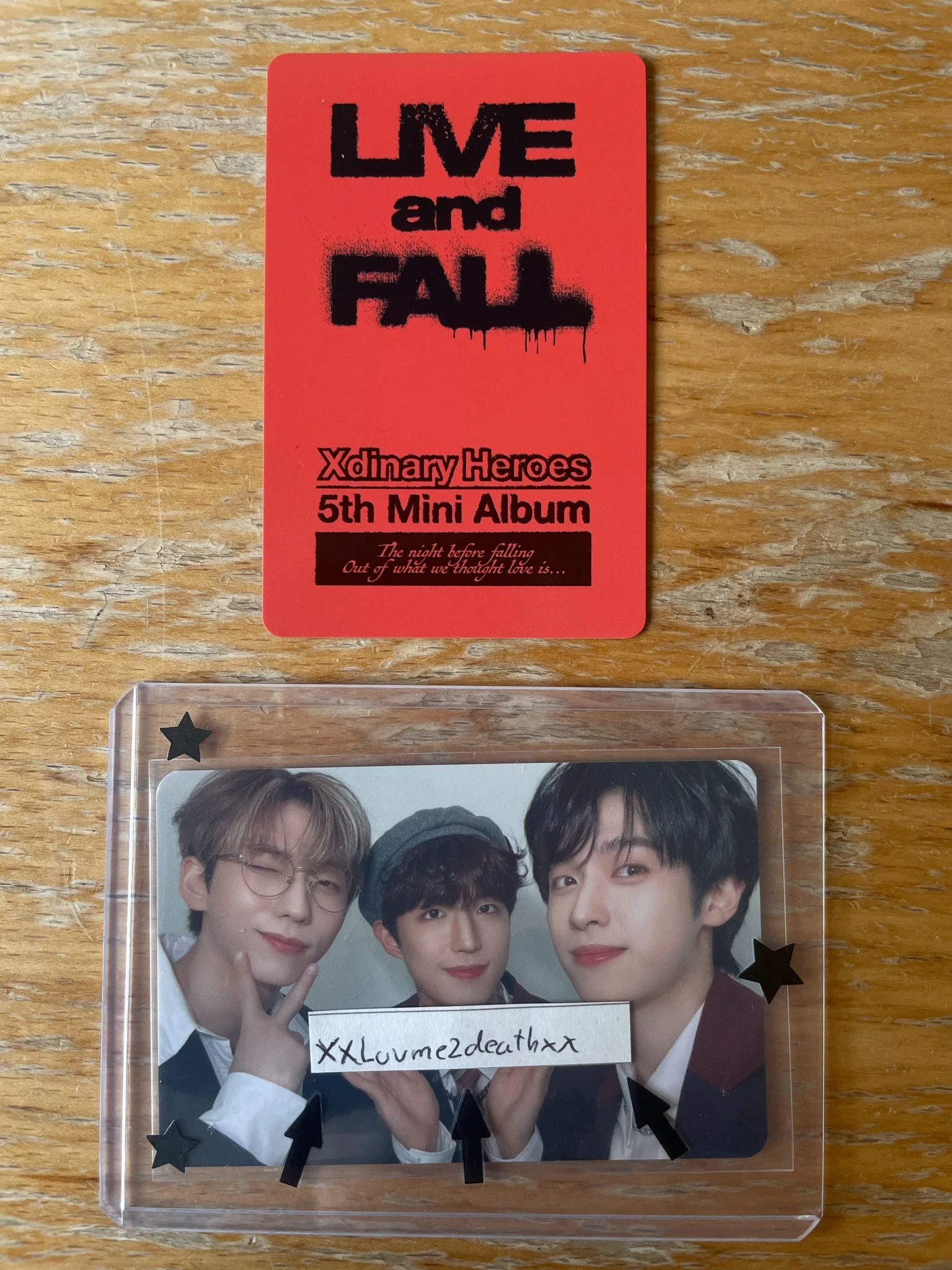 Xdinary Heroes Jun Han Xdinary Heroes - Jun Han - Live and Fall Album album photocard platform version fall version listing photo 2