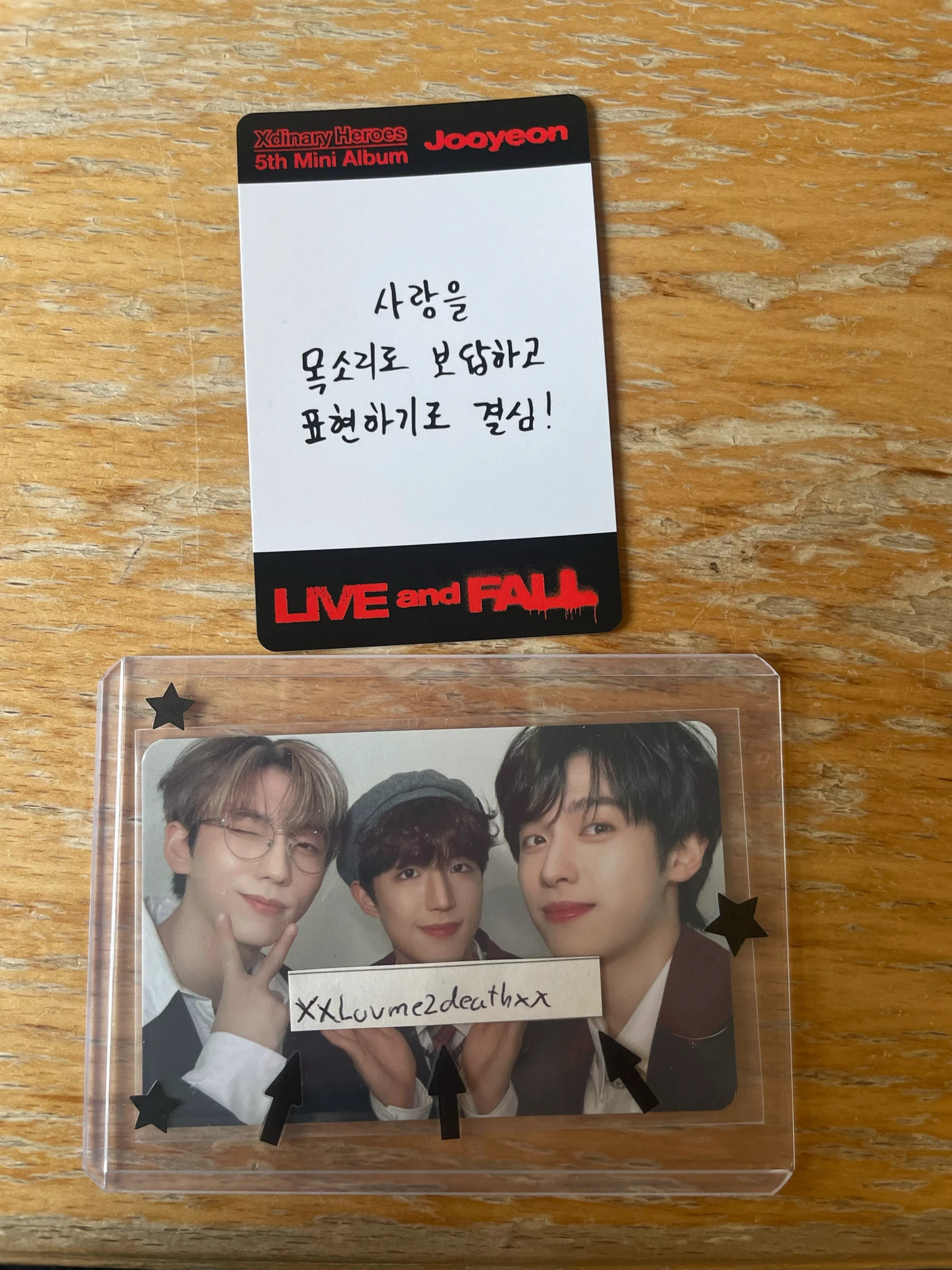 Xdinary Heroes O.de Xdinary Heroes - O.de - Live and Fall Album album photocard platform version fall version listing photo 2