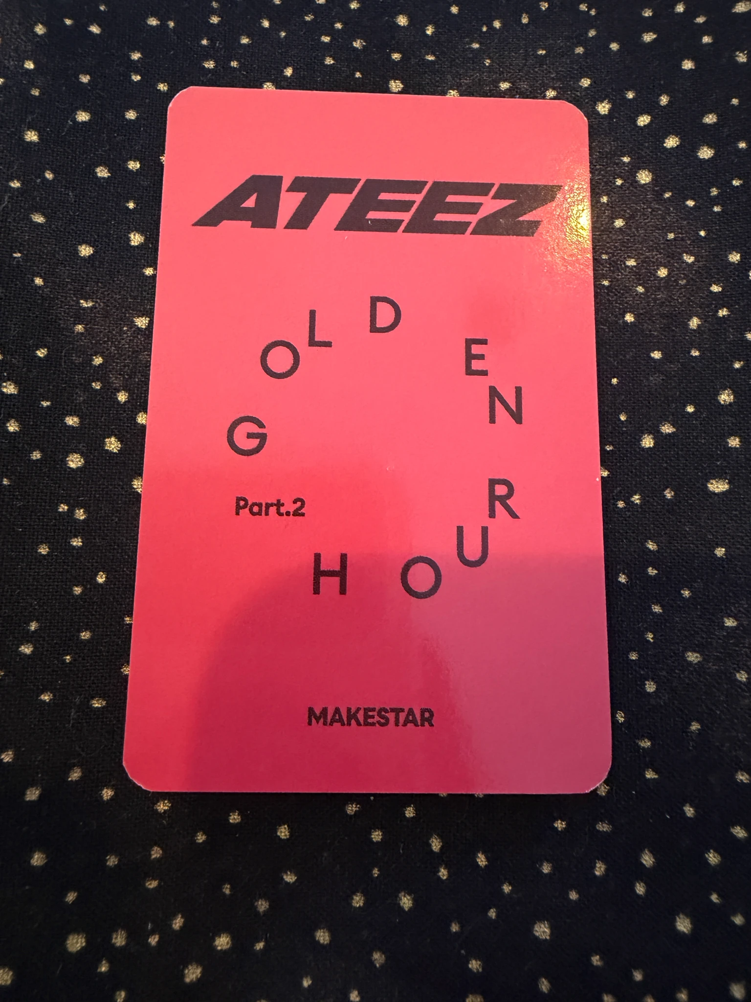 ATEEZ Yeosang ATEEZ - Yeosang - Golden Hour : Part.2 Album minirecord shop lucky draw jump up withmuu musicart (music art) makestar listing photo 2