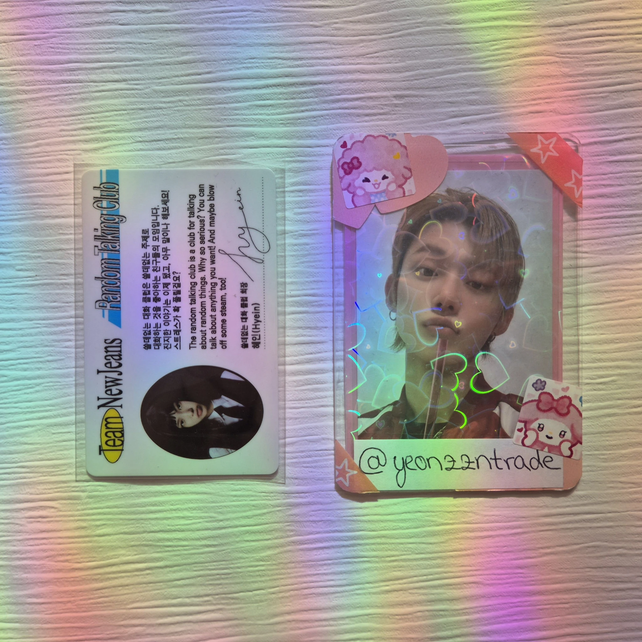 NewJeans Hyein NewJeans - Hyein - New Jeans Album album photocard hyein version bluebook id card horizontal listing photo 2
