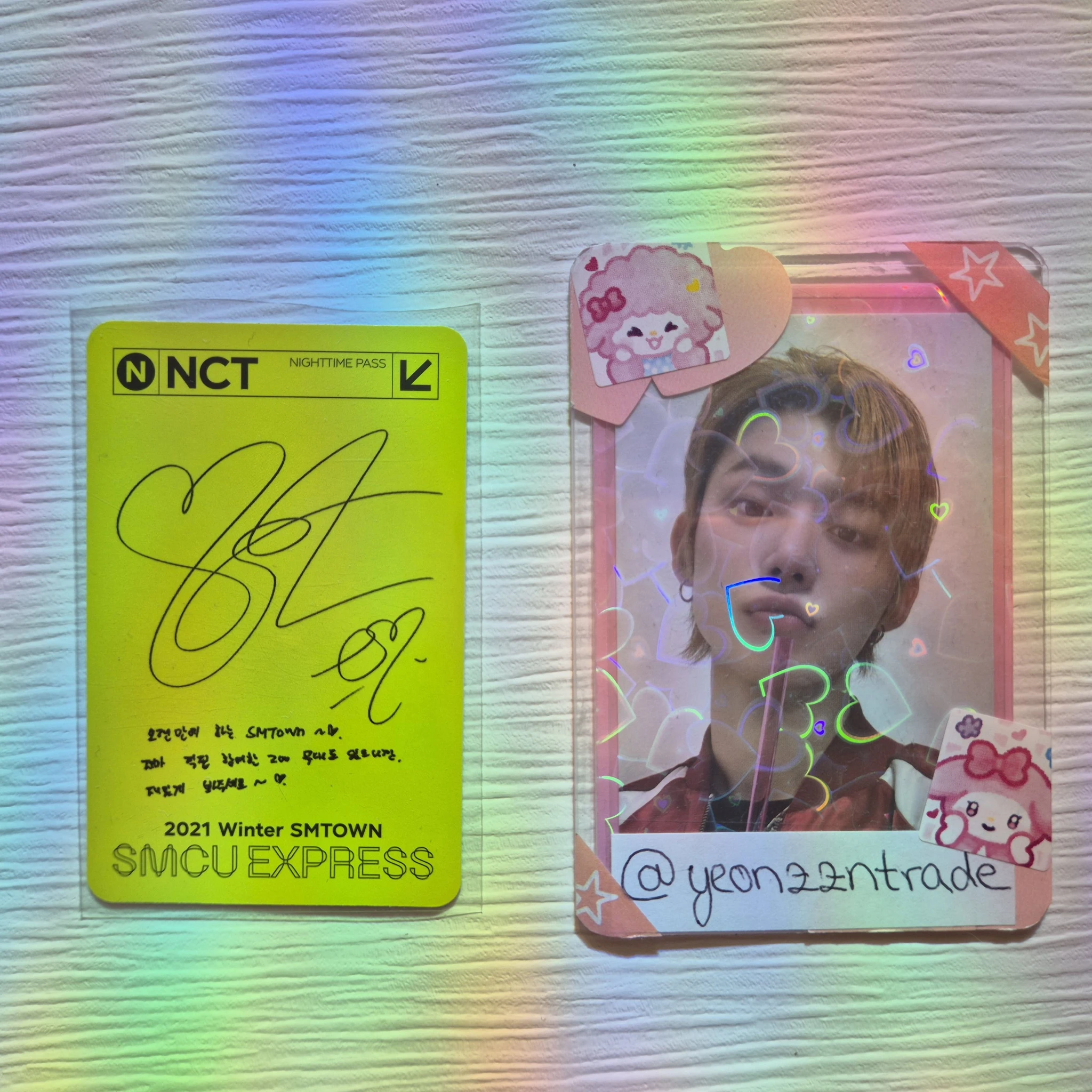 NCT Taeyong NCT - Taeyong - 2021 Winter SMTOWN: SMCU EXPRESS Album nighttime pass version listing photo 2