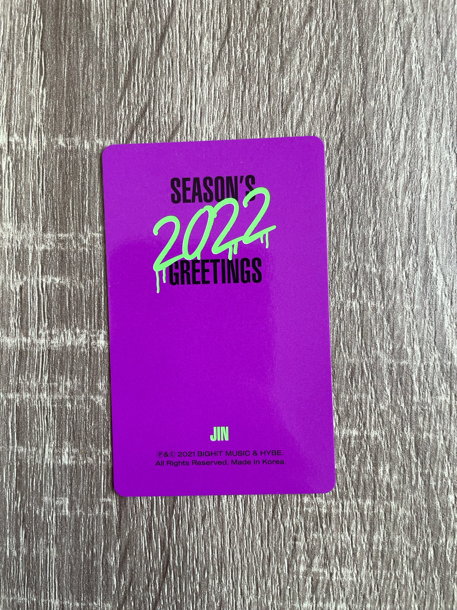 BTS Jin BTS - Jin - 2022 Season’s Greetings Event listing photo 2