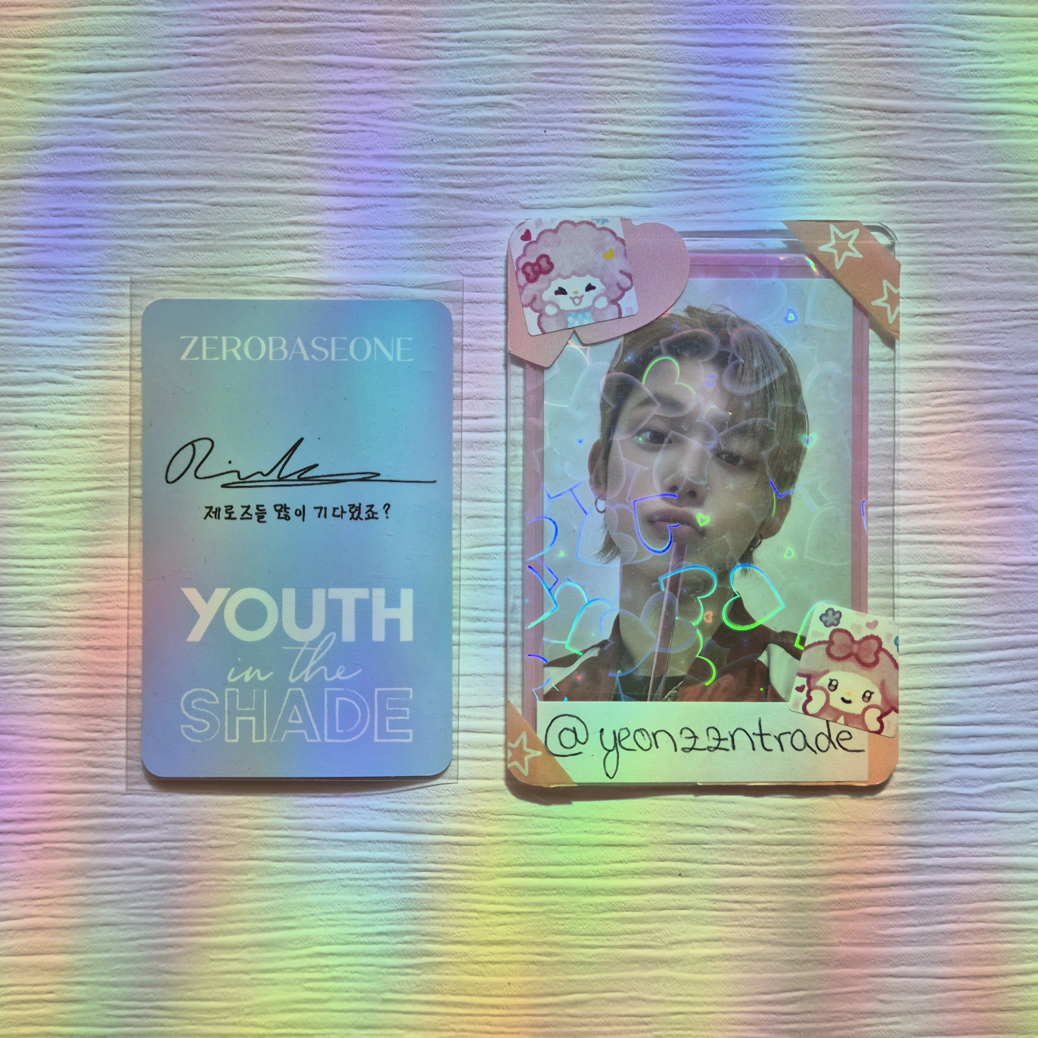 ZEROBASEONE Ricky ZEROBASEONE - Ricky - Youth in the Shade Album album photocard A version youth version listing photo 2