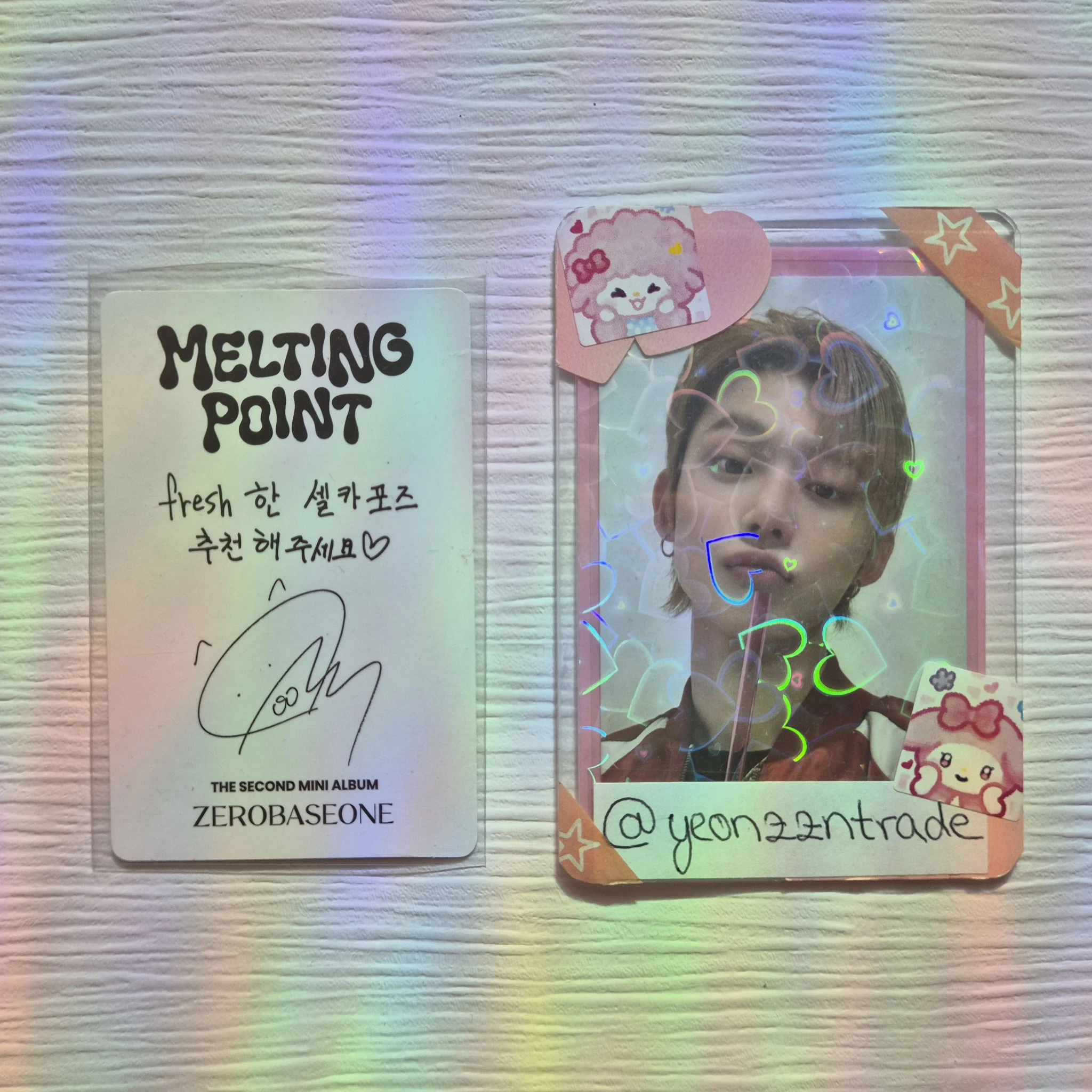 ZEROBASEONE Gunwook ZEROBASEONE - Gunwook - Melting Point Album loyalty version B version album photocard listing photo 2