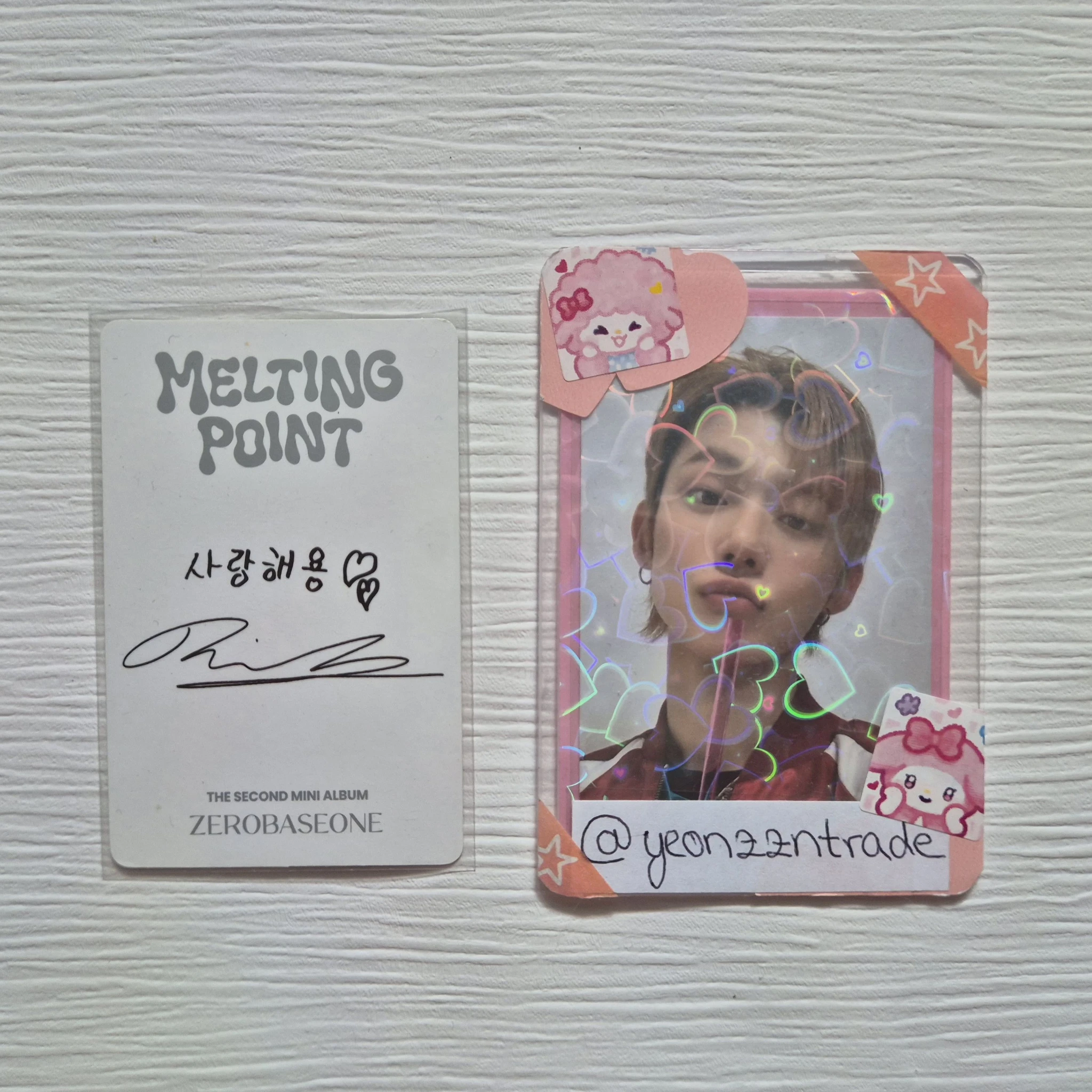 ZEROBASEONE Ricky ZEROBASEONE - Ricky - Melting Point Album album photocard digipack ver. Version 1 listing photo 2