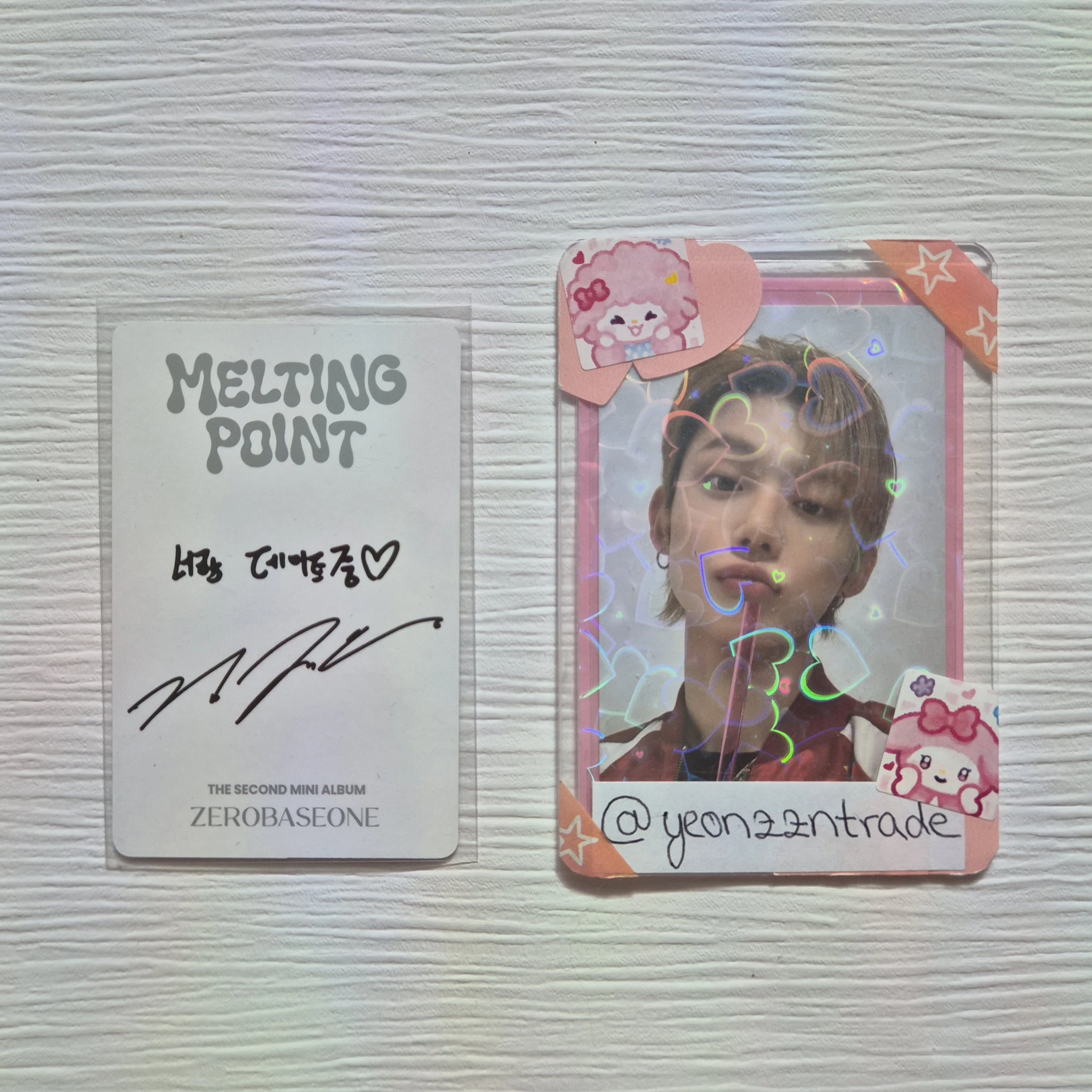 ZEROBASEONE Jiwoong ZEROBASEONE - Jiwoong - Melting Point Album digipack version album photocard A version listing photo 2