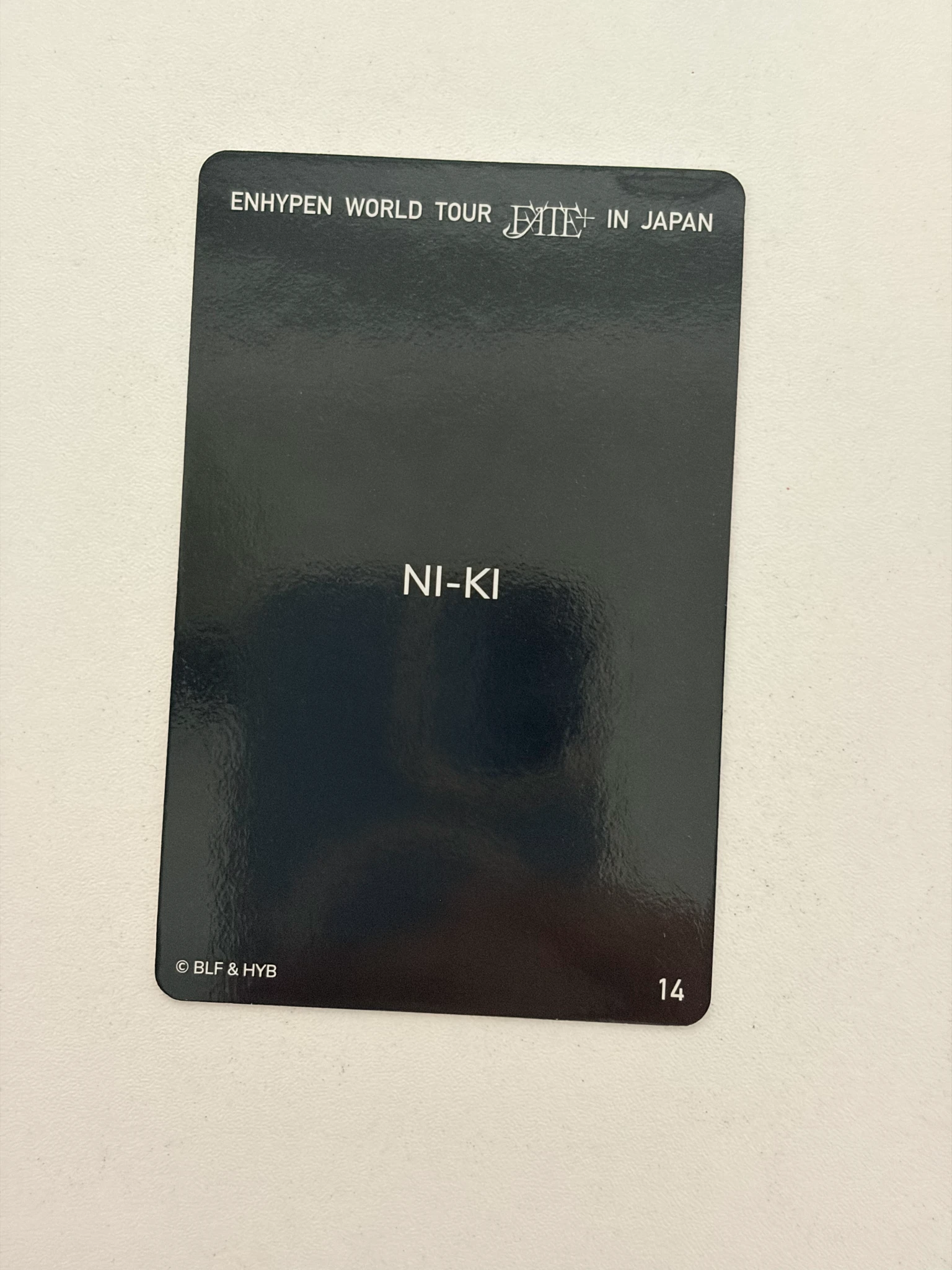 ENHYPEN Ni-ki ENHYPEN - Ni-ki - 'WALK THE LINE' World Tour Event trading card merch photocard listing photo 2