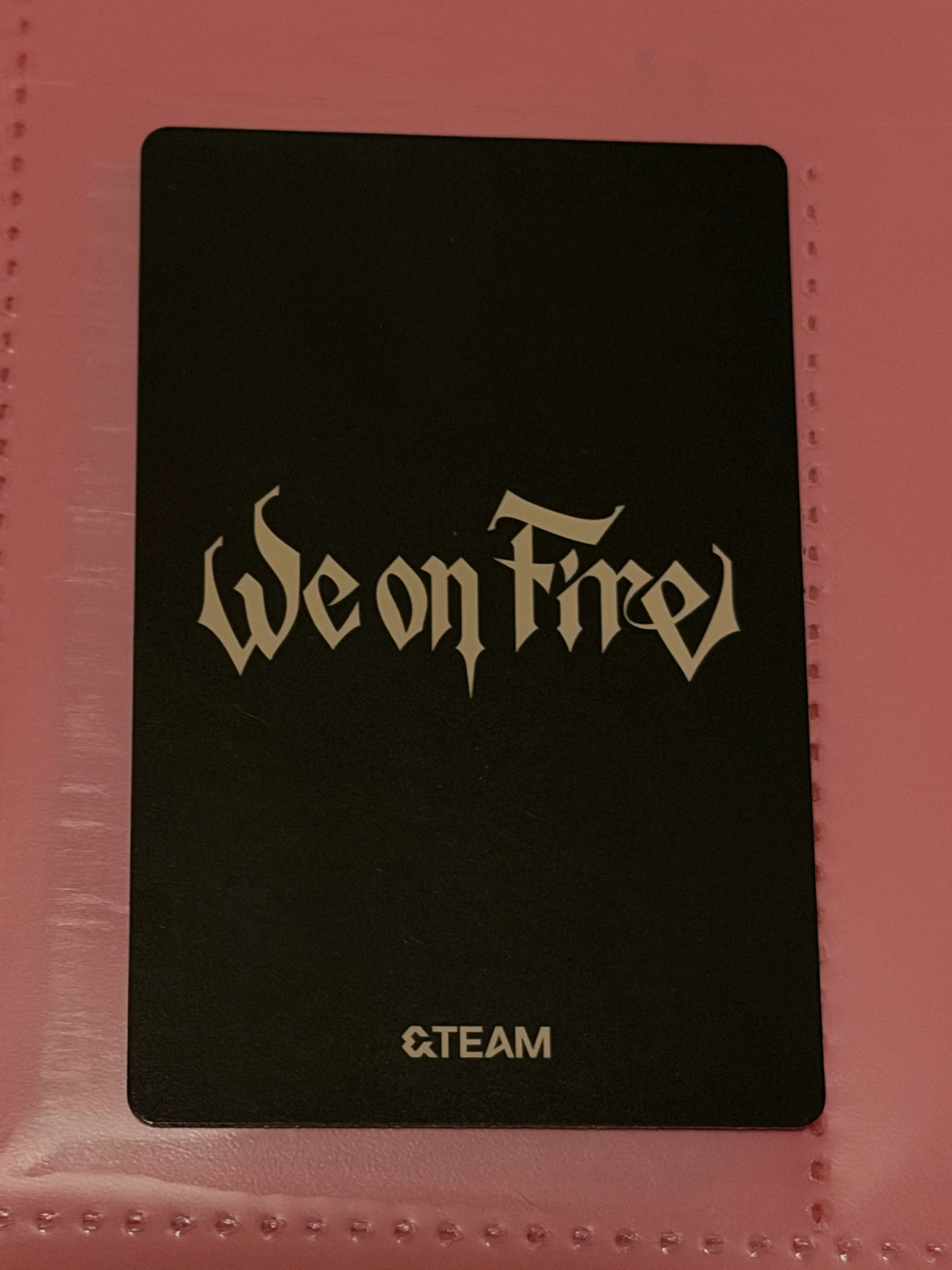 &TEAM EJ &TEAM - We on Fire  Album album photocard standard version listing photo 2