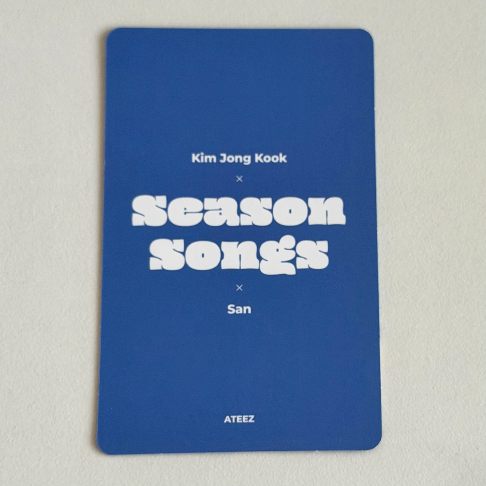 ATEEZ San ATEEZ - San - Season Songs Album album photocard listing photo 2