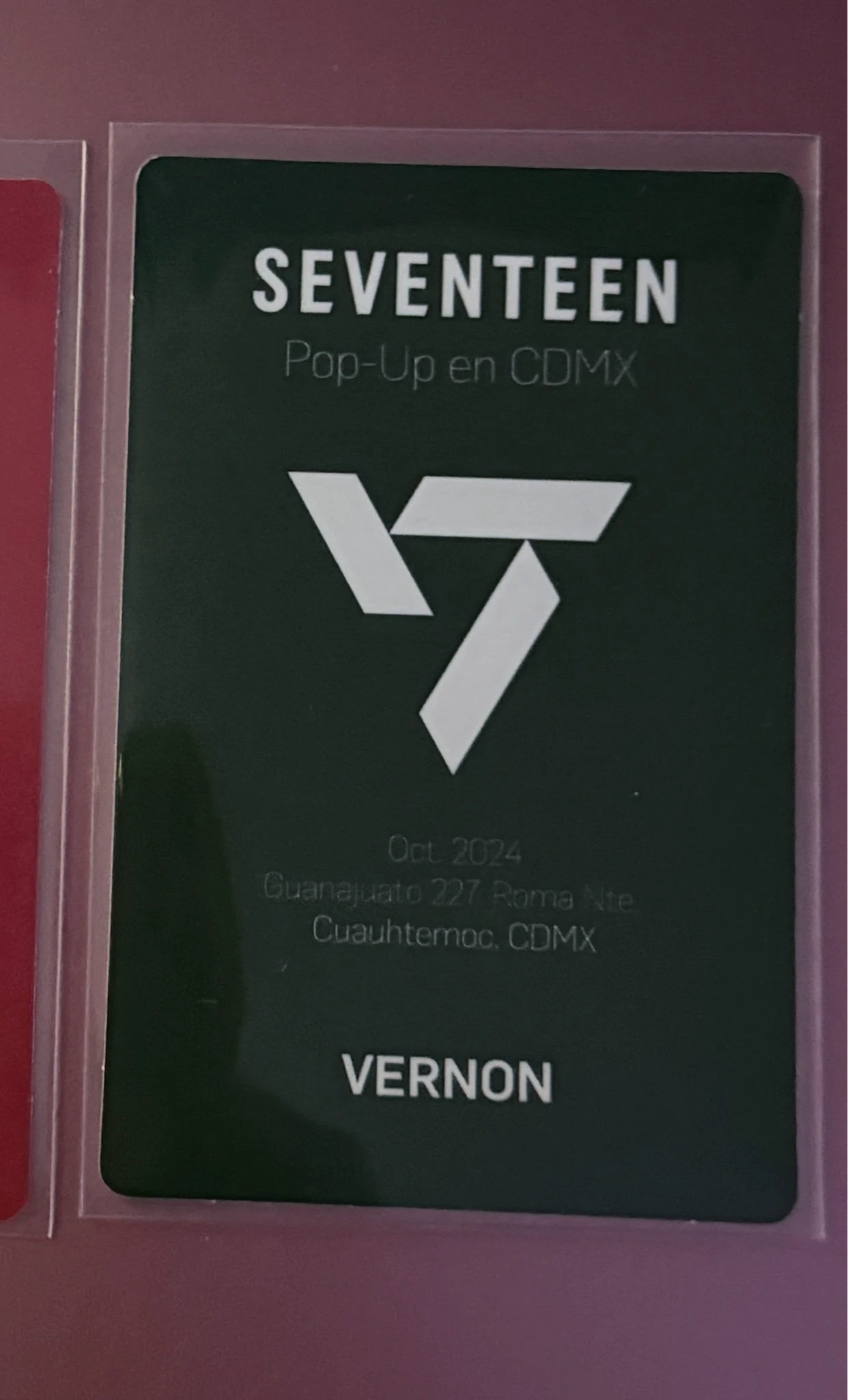 SEVENTEEN Vernon SEVENTEEN - Vernon - CDMX POP UPS Event lucky draw cdmx mexico pop-up store pop-up exclusive listing photo 2