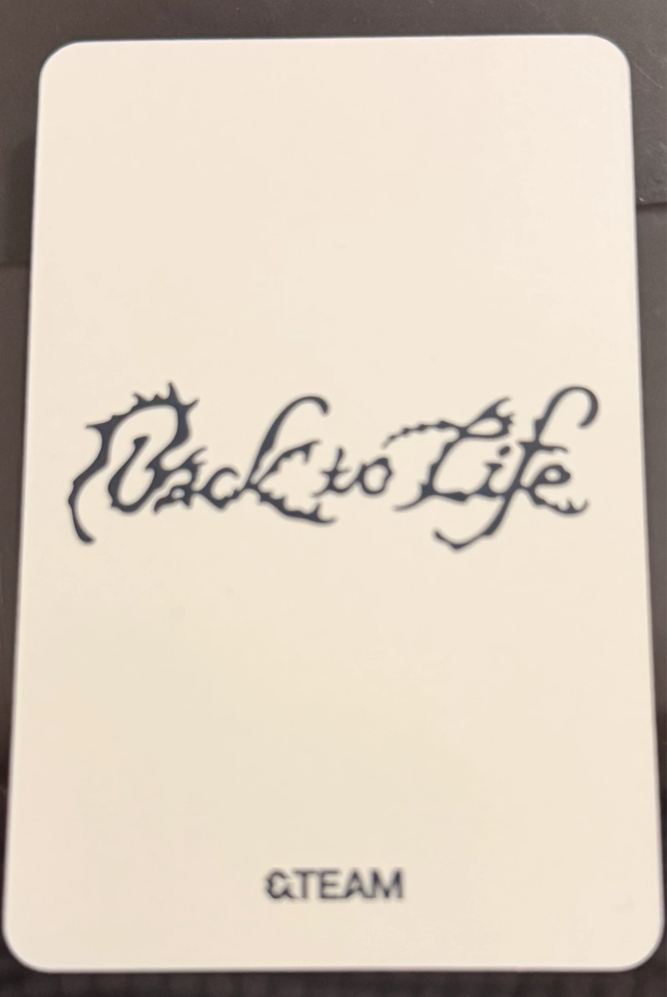 &TEAM Harua  &TEAM - Harua  - Back to Life  Album album photocard roar version B version listing photo 2