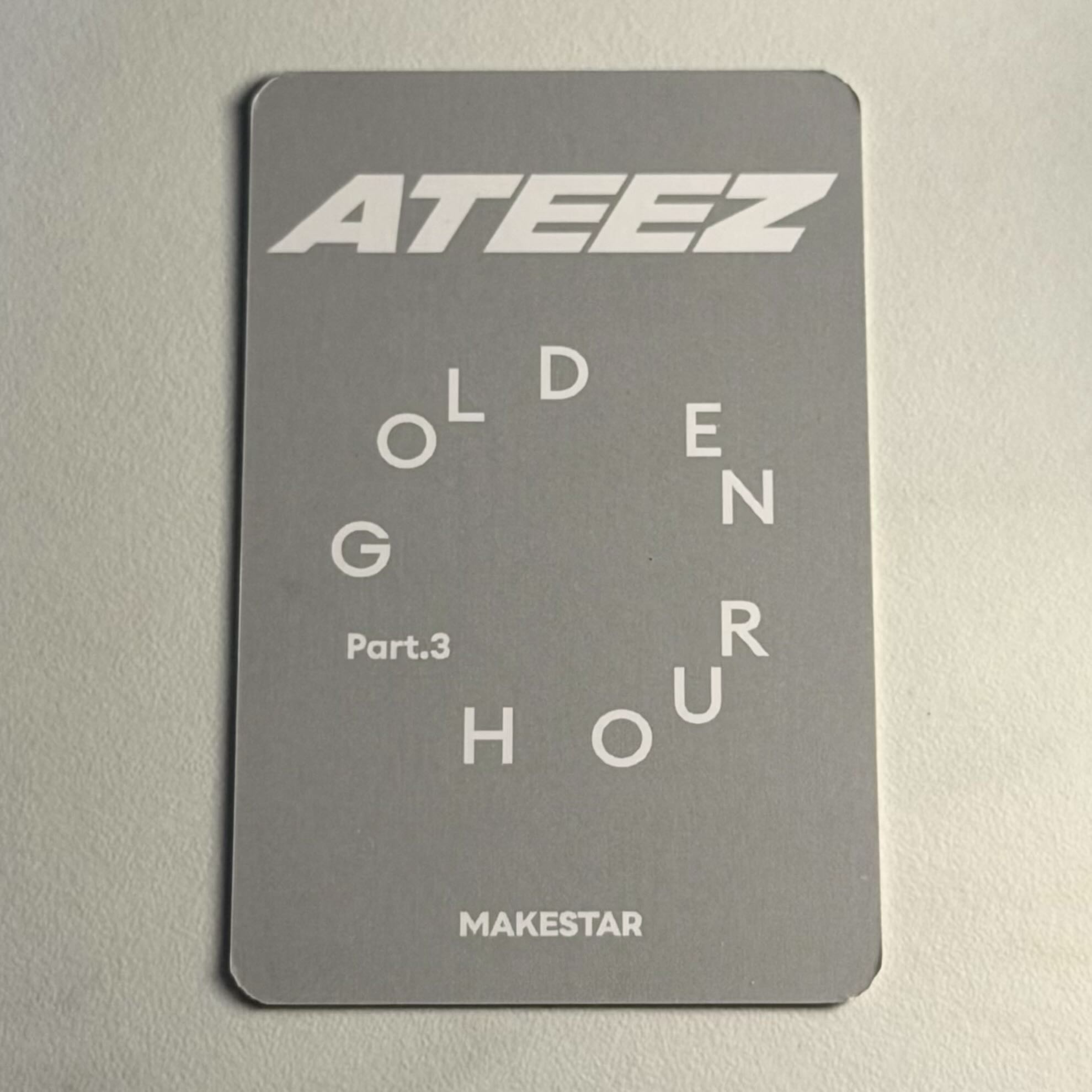 ATEEZ San ATEEZ - San - Golden Hour : Part.3 Album pre-order benefit (pob) makestar listing photo 2