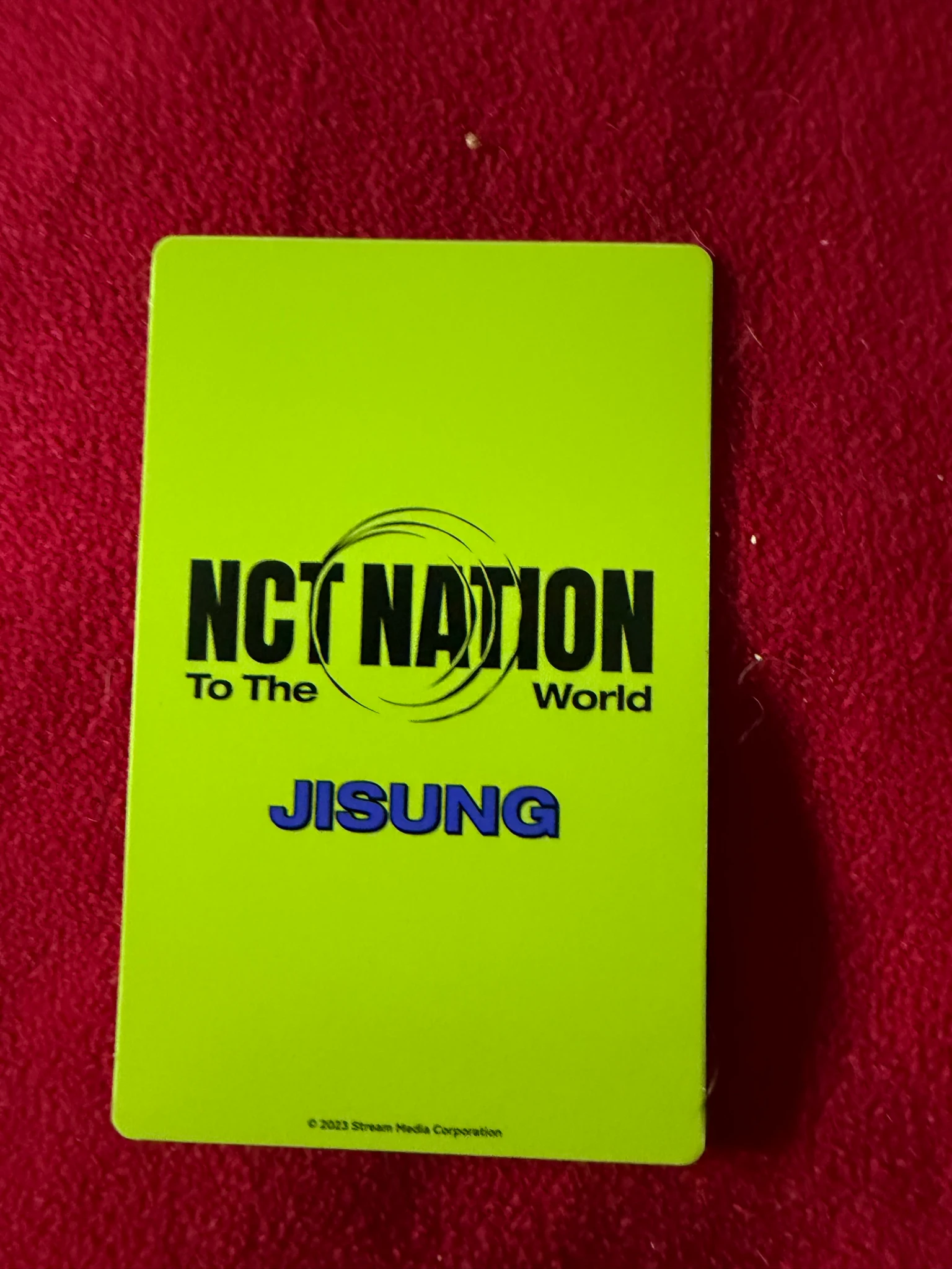 NCT Jisung NCT - Jisung - NCT NATION: To The World Event trading card listing photo 2